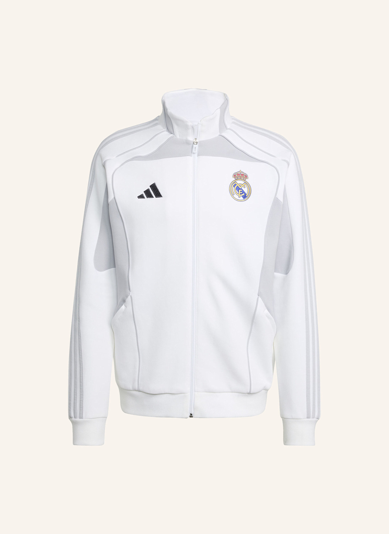 adidas Originals REAL MADRID UBP DOUBLEKNIT TRAININGSJACKE: WEISS/ GRÜN