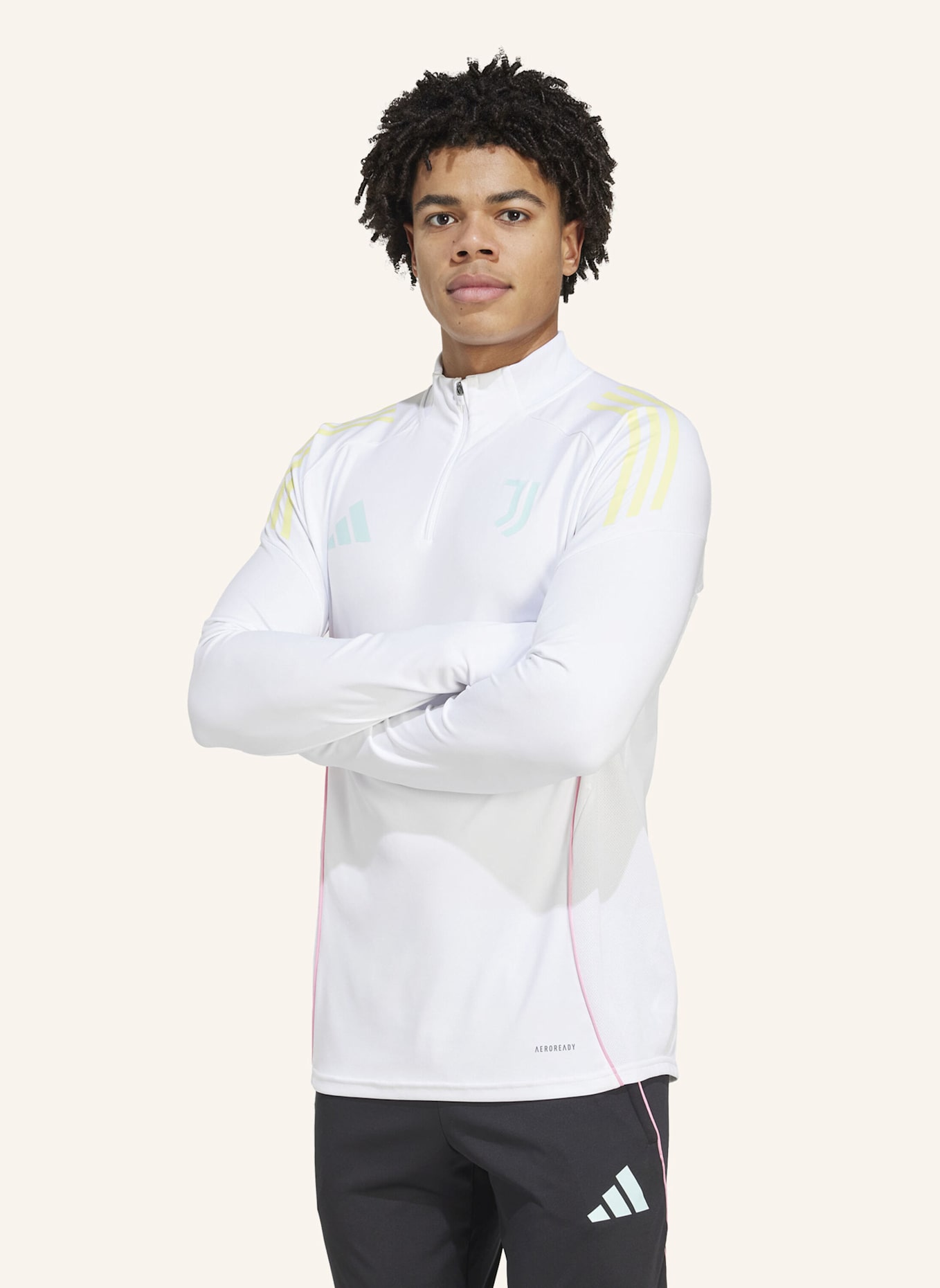 adidas JUVENTUS TURIN TIRO 25 COMPETITION TRAININGSTOP: WEISS