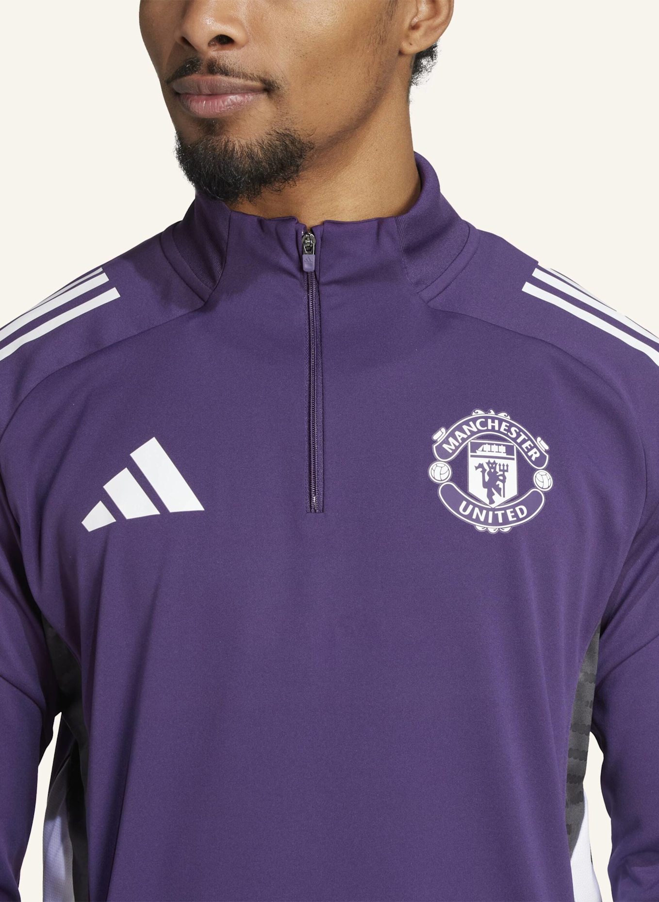adidas MANCHESTER UNITED TIRO 25 COMPETITION TRAININGSOBERTEIL: WEISS/ SCHWARZ