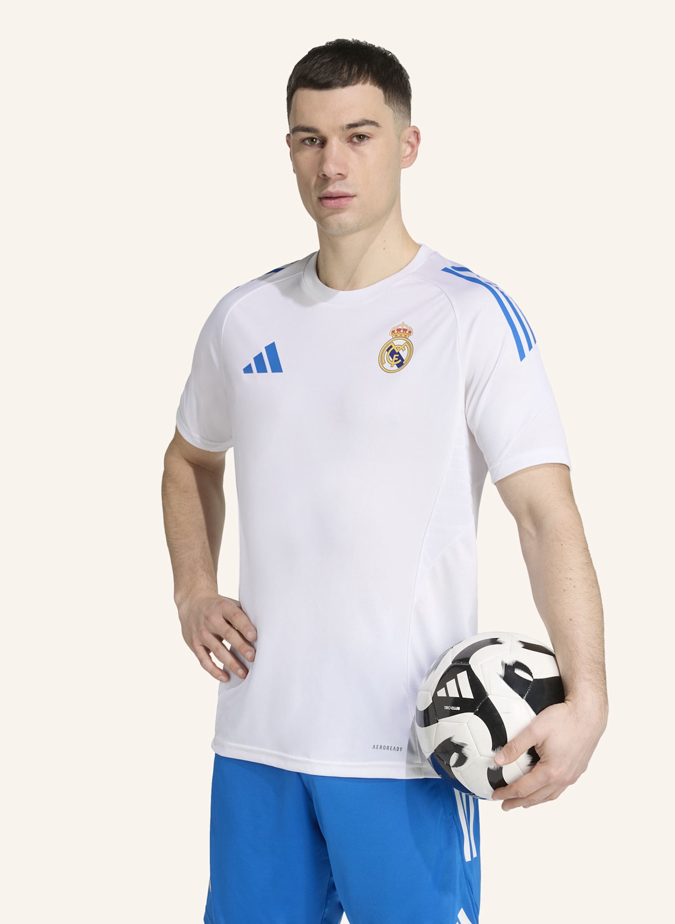 adidas REAL MADRID TIRO 25 COMPETITION TRAININGSTRIKOT: WEISS
