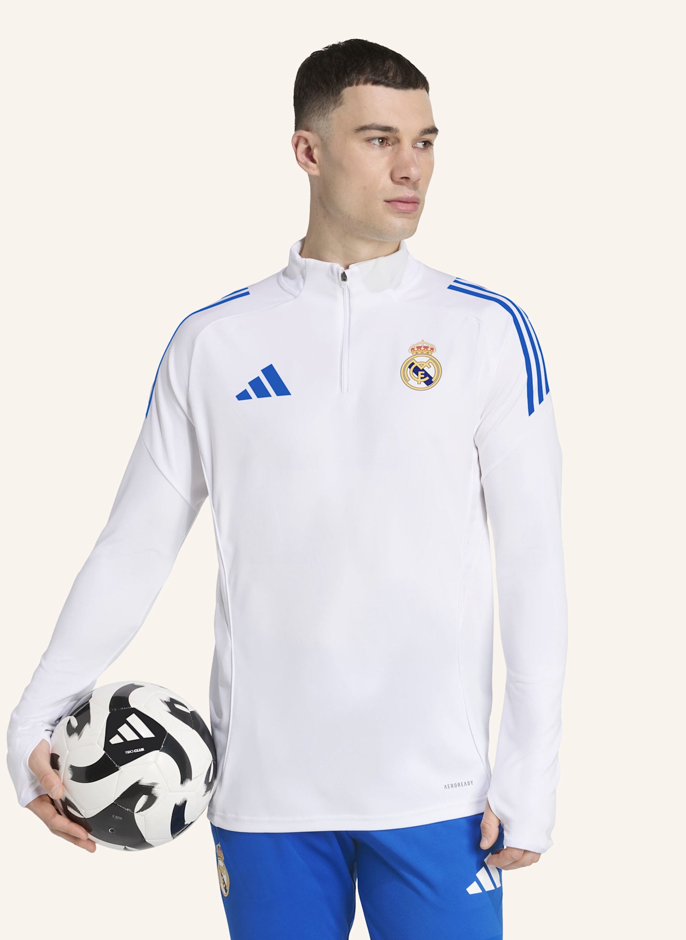 adidas REAL MADRID TIRO 25 COMPETITION TRAININGSOBERTEIL: WEISS