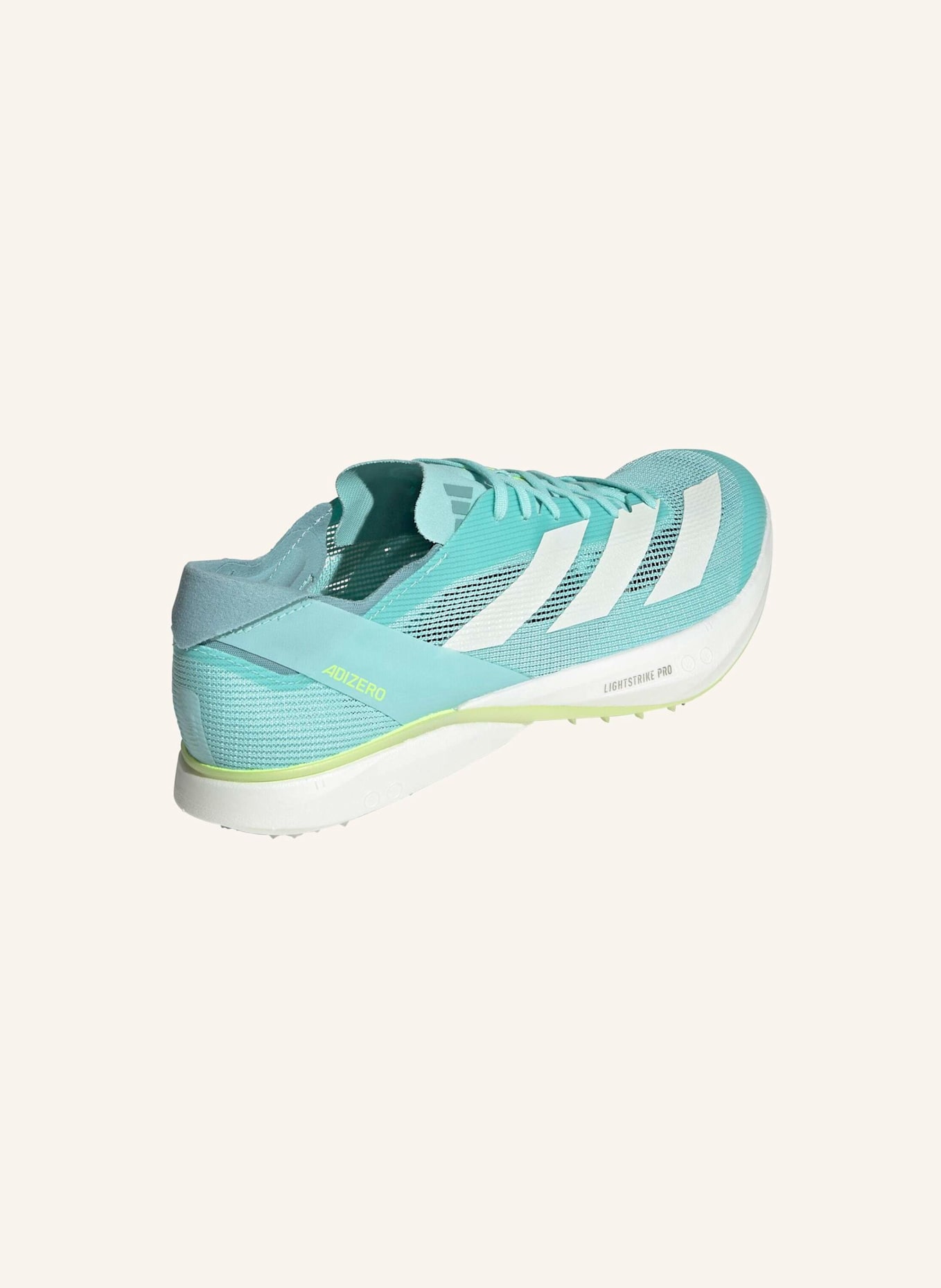 adidas ADIZERO AVANTI SPIKE-SCHUH: GRÜN/ WEISS/ GELB