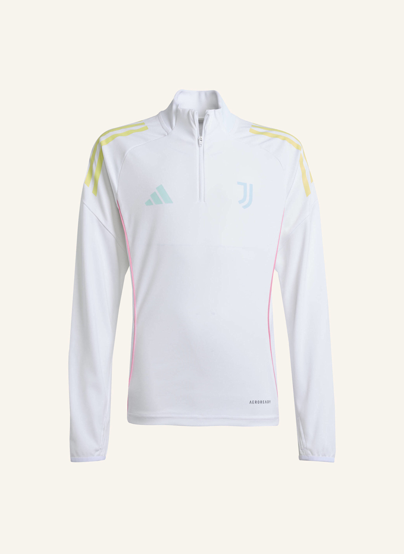 adidas JUVENTUS TURIN TIRO 25 COMPETITION KIDS TRAININGSOBERTEIL: WEISS