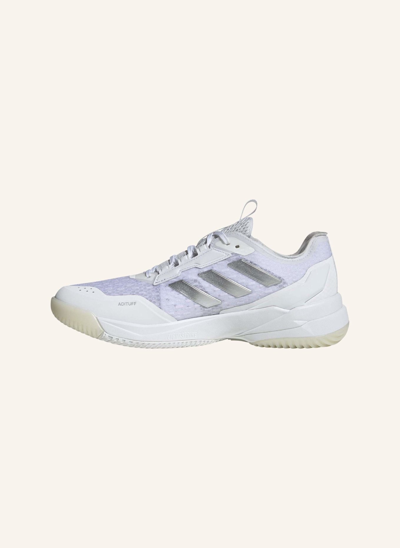 adidas CRAZYFLIGHT 6 HALLENSCHUH: WEISS/ SCHWARZ/ SILBER