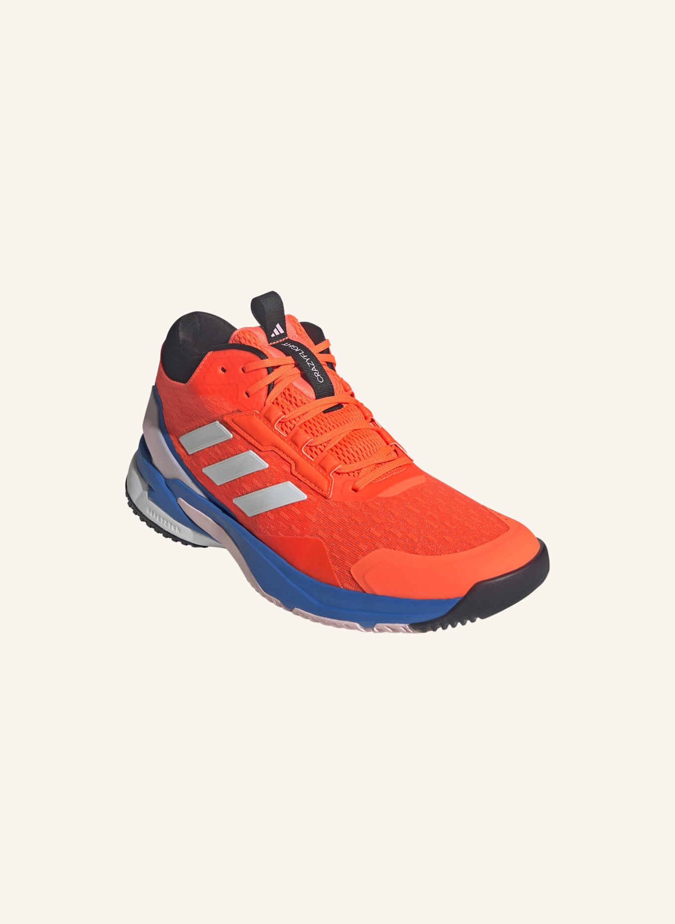 adidas CRAZYFLIGHT 6 MID INDOOR SCHUH: ORANGE/ WEISS/ BLAU