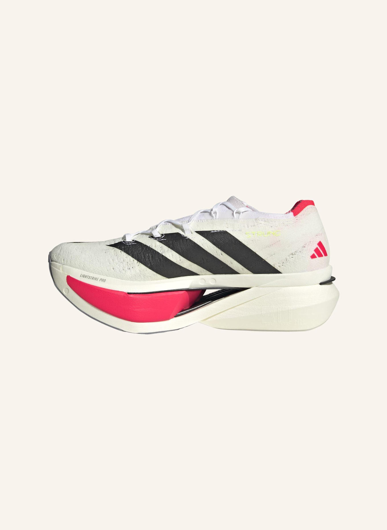 adidas Laufschuhe ADIZERO PRIME X3 STRUNG: WEISS/ SCHWARZ/ ROT