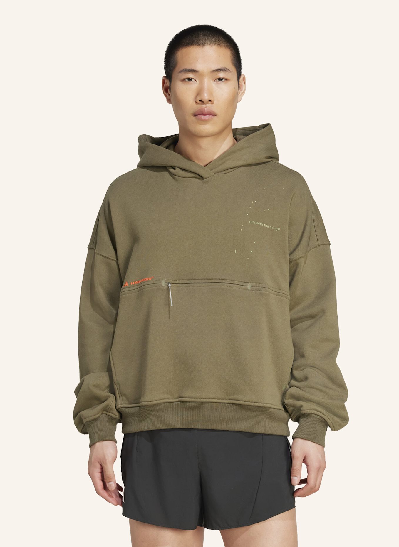 adidas ADI365 H.KOUMORI RUNNING HOODIE (GENDERNEUTRAL): GRÜN
