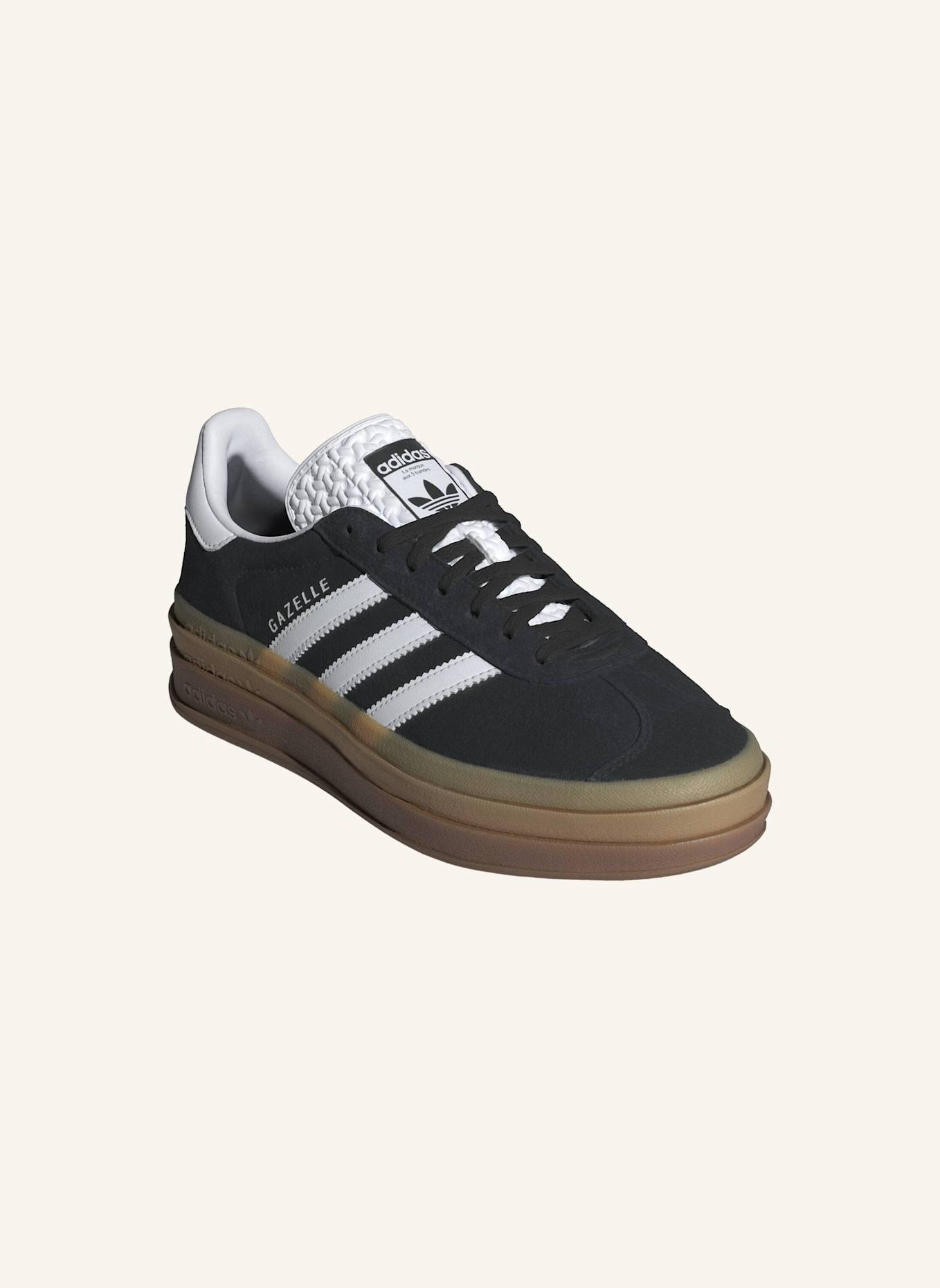 adidas Originals GAZELLE BOLD SCHUH: SCHWARZ/ WEISS