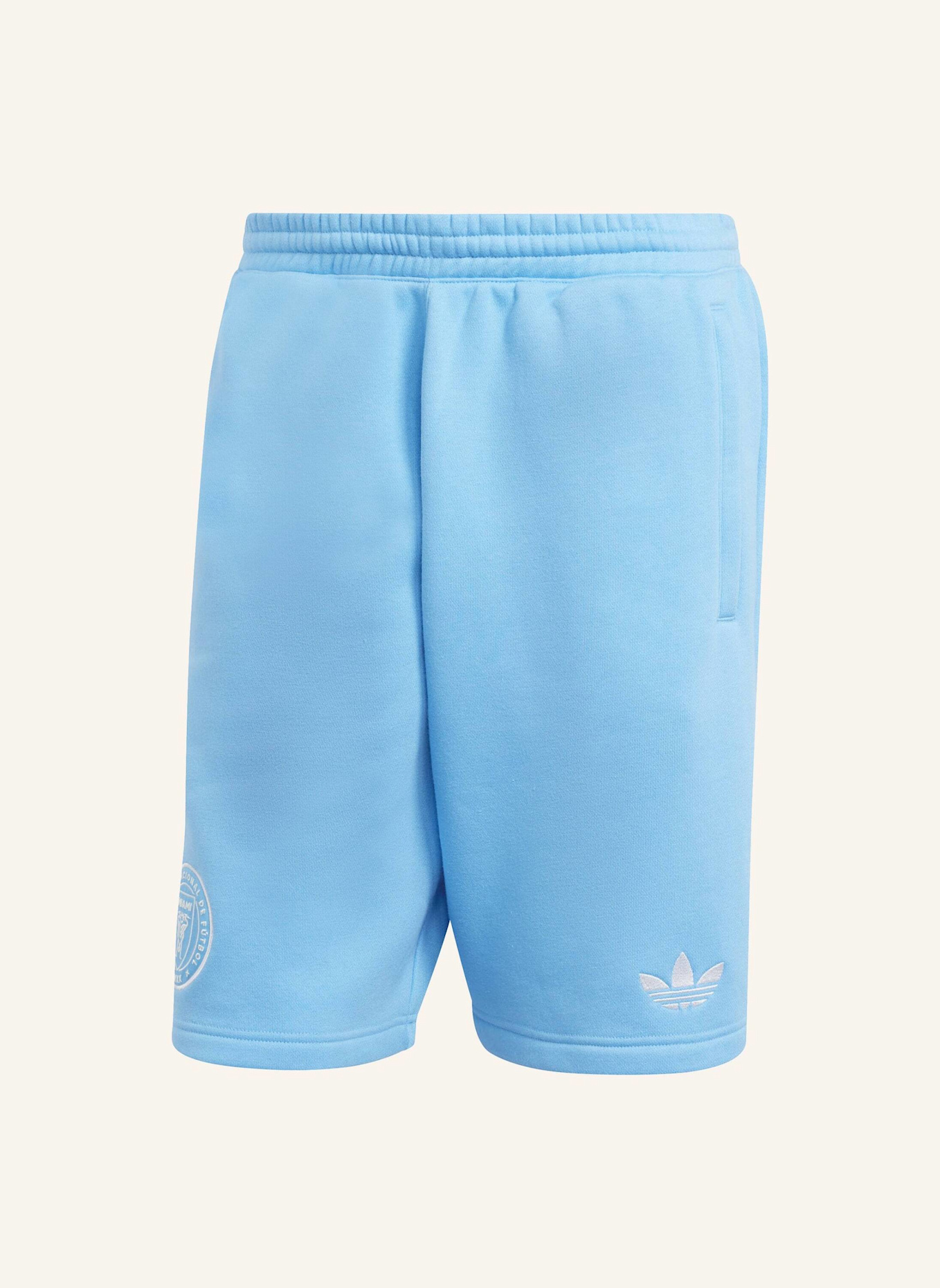 adidas Originals INTER MIAMI CF ADIDAS ORIGINALS TRAVEL SHORTS: BLAU/ WEISS