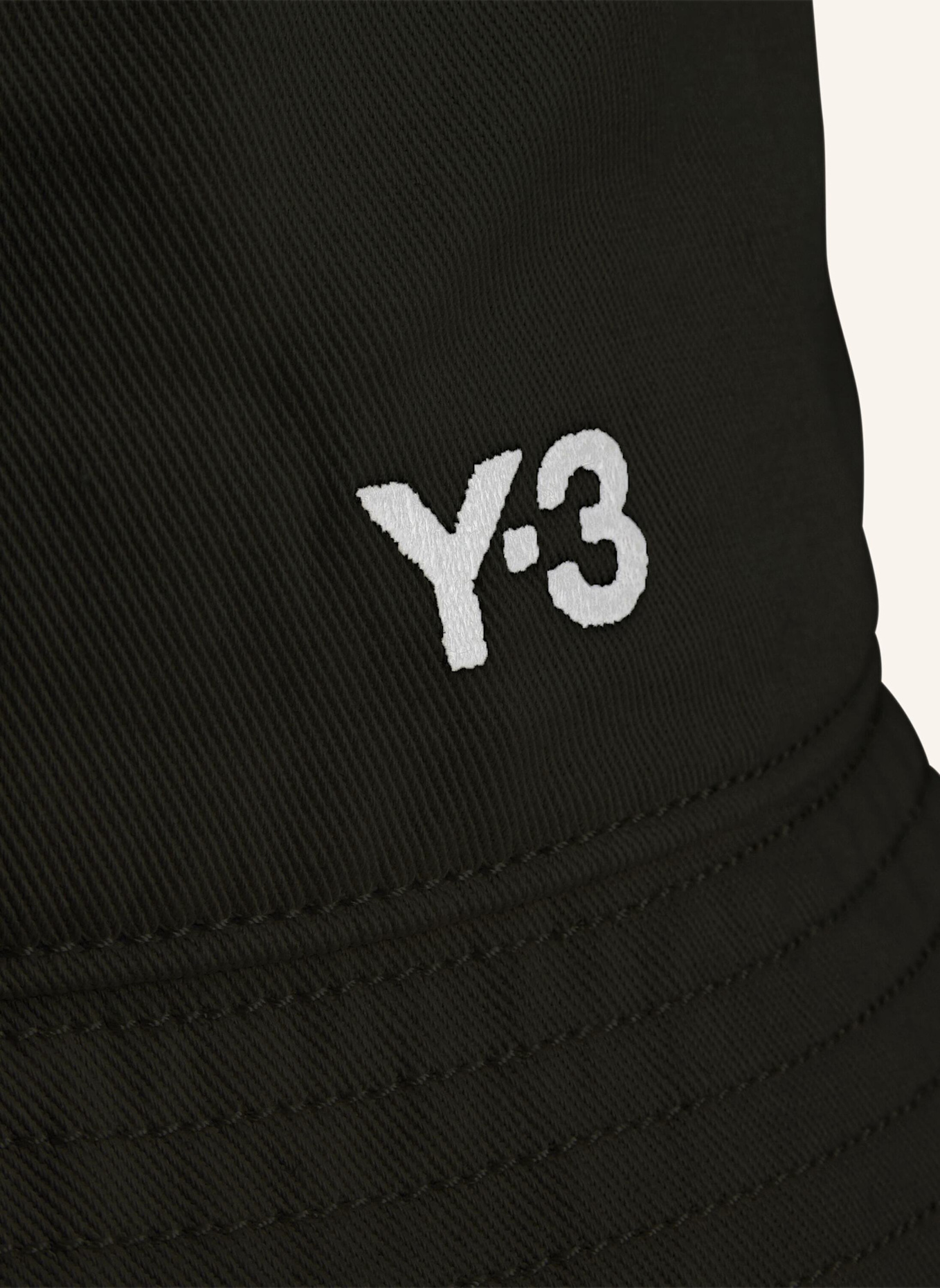 Y-3 Y-3 STOFFHUT: SCHWARZ