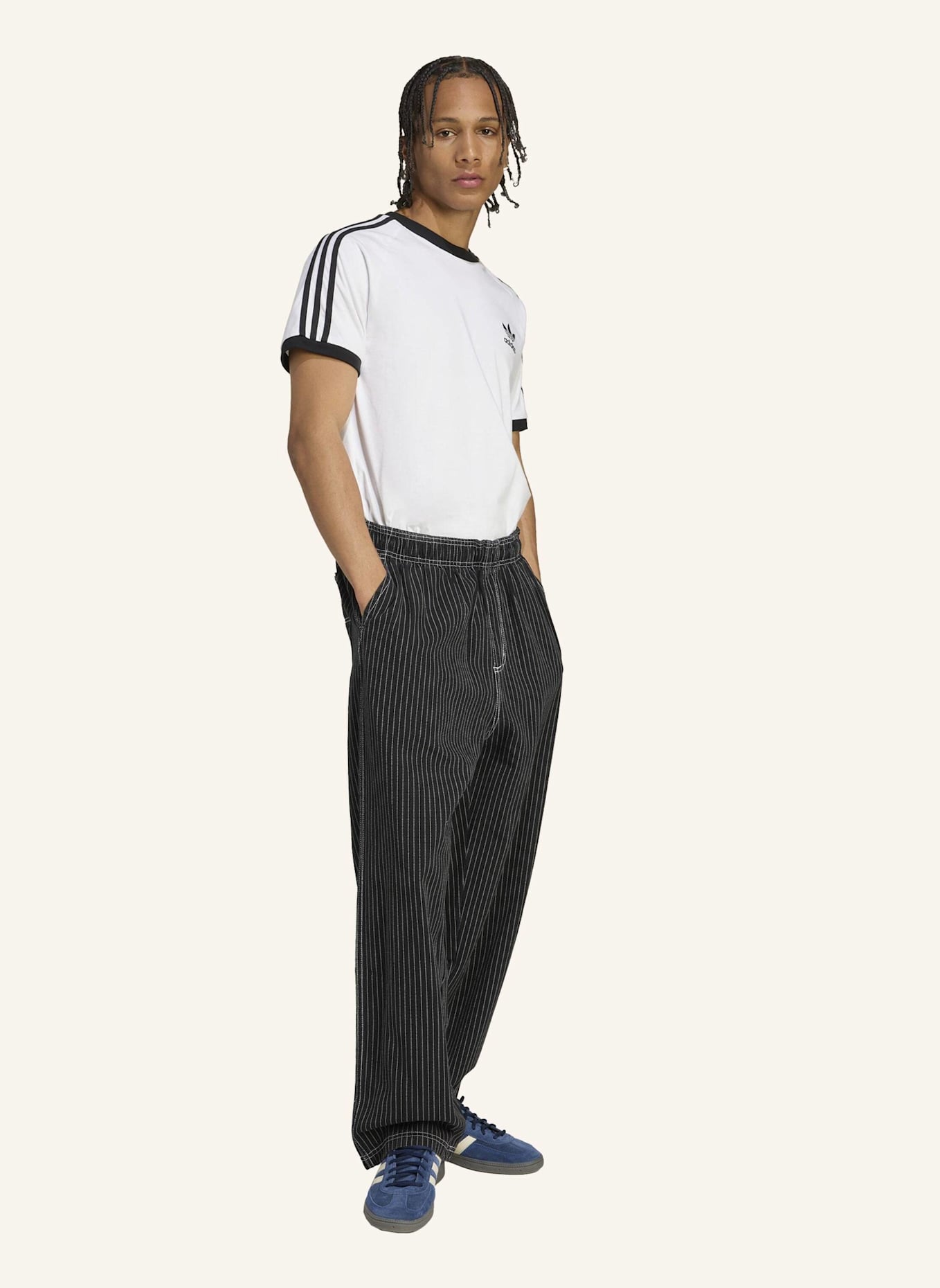 adidas Originals WABASH LOOSE CHINO: SCHWARZ
