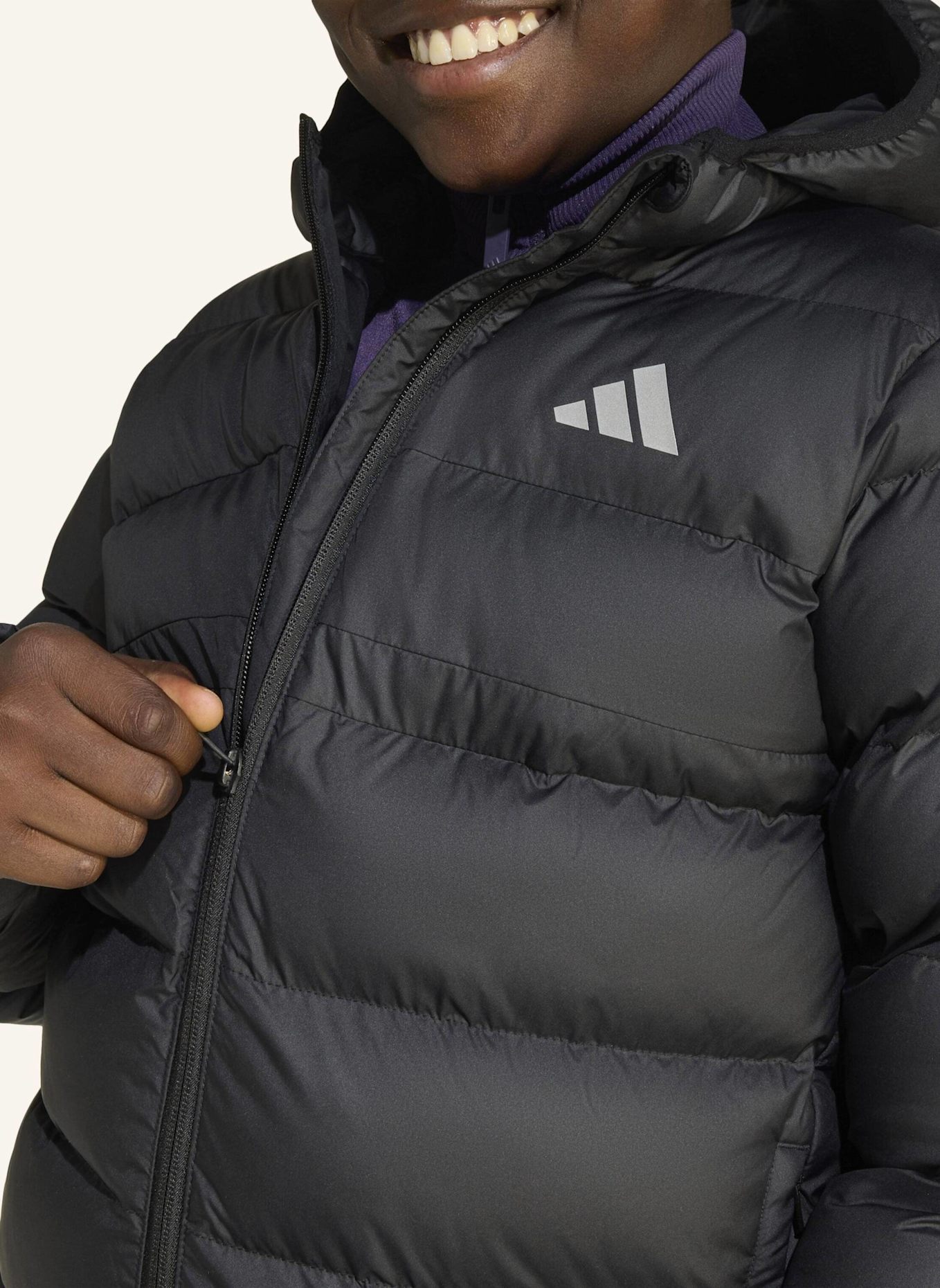 adidas KUNSTDAUNEN JACKE KINDER: SCHWARZ