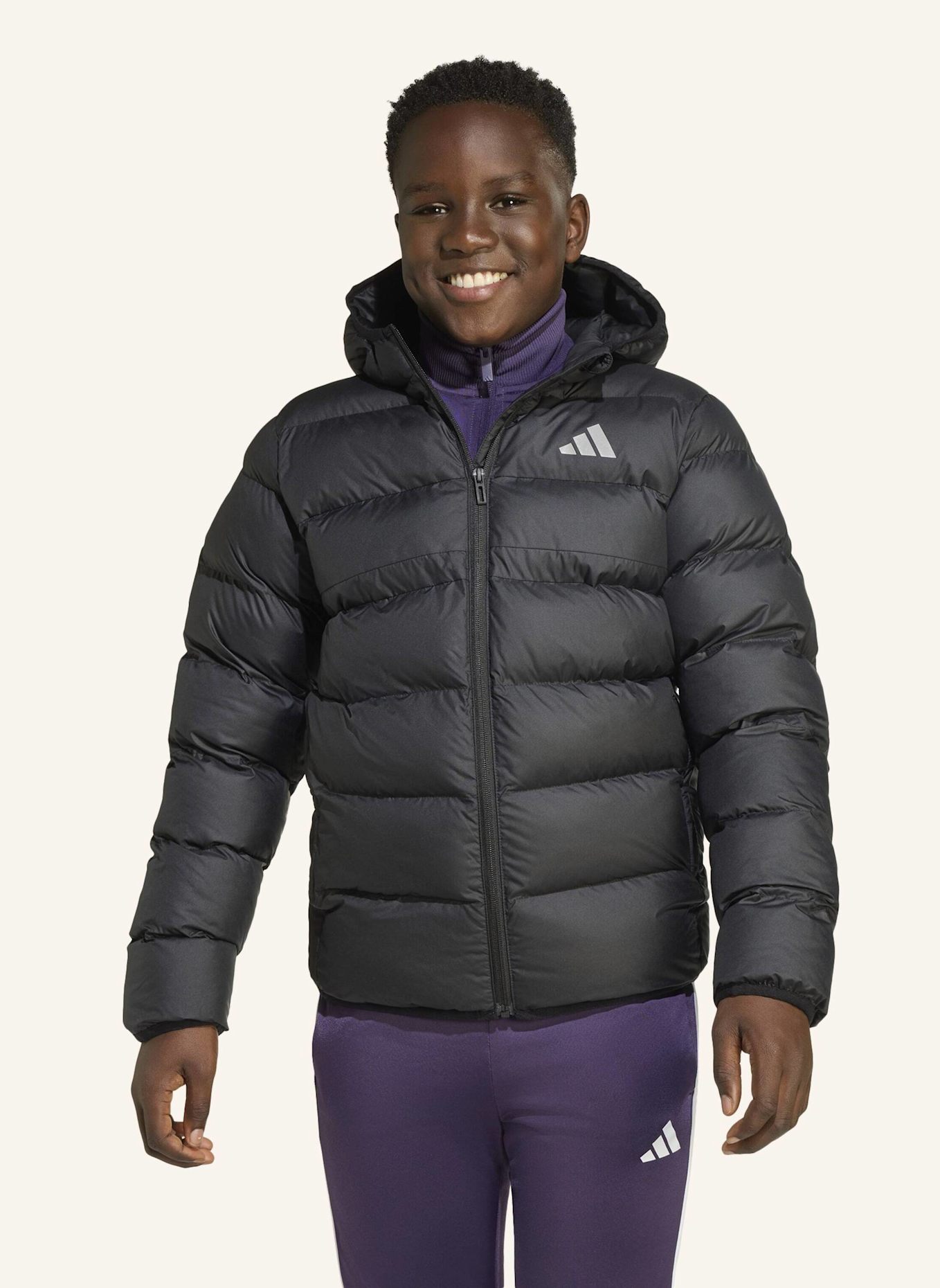 adidas KUNSTDAUNEN JACKE KINDER: SCHWARZ