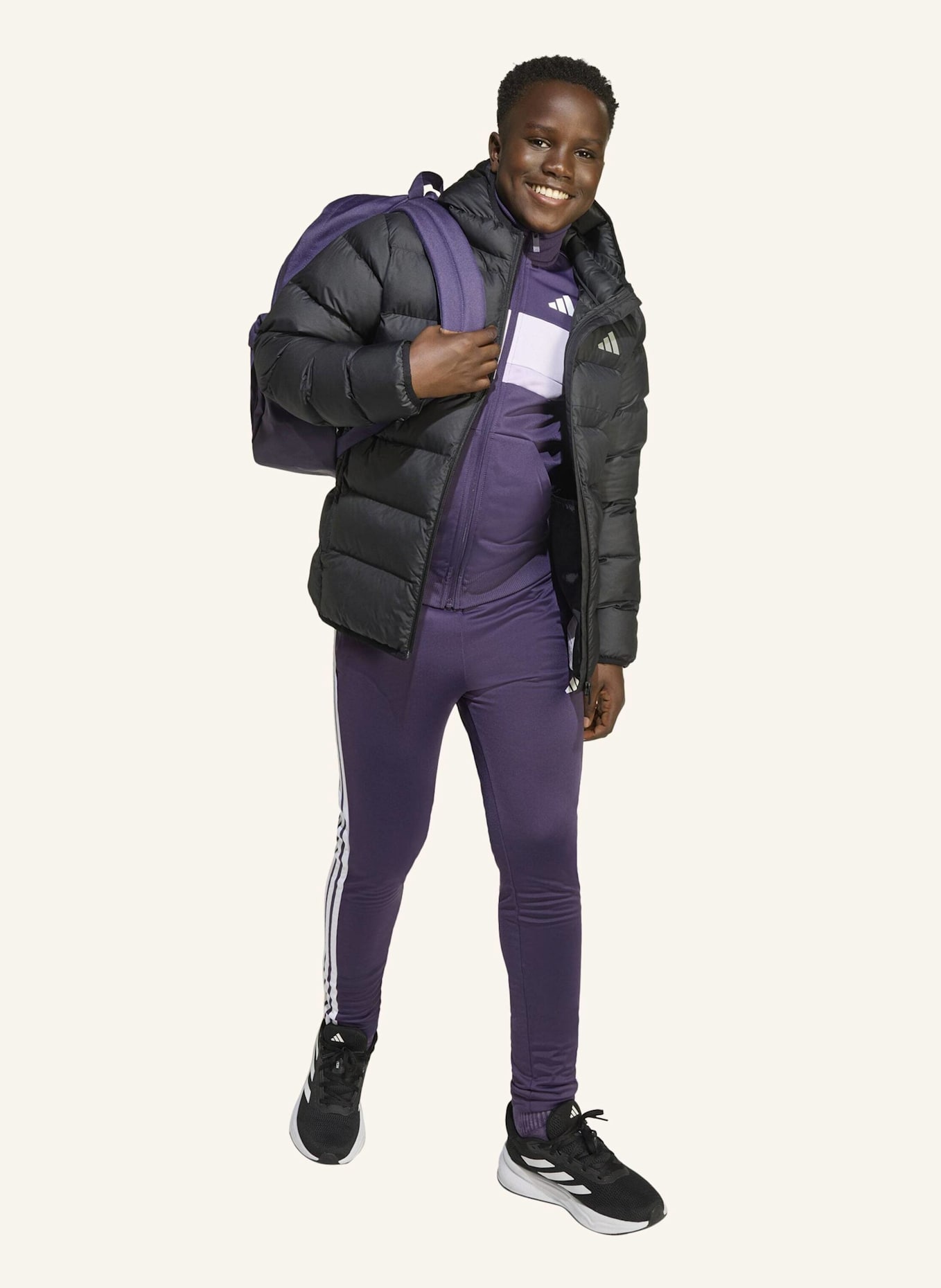 adidas KUNSTDAUNEN JACKE KINDER: SCHWARZ