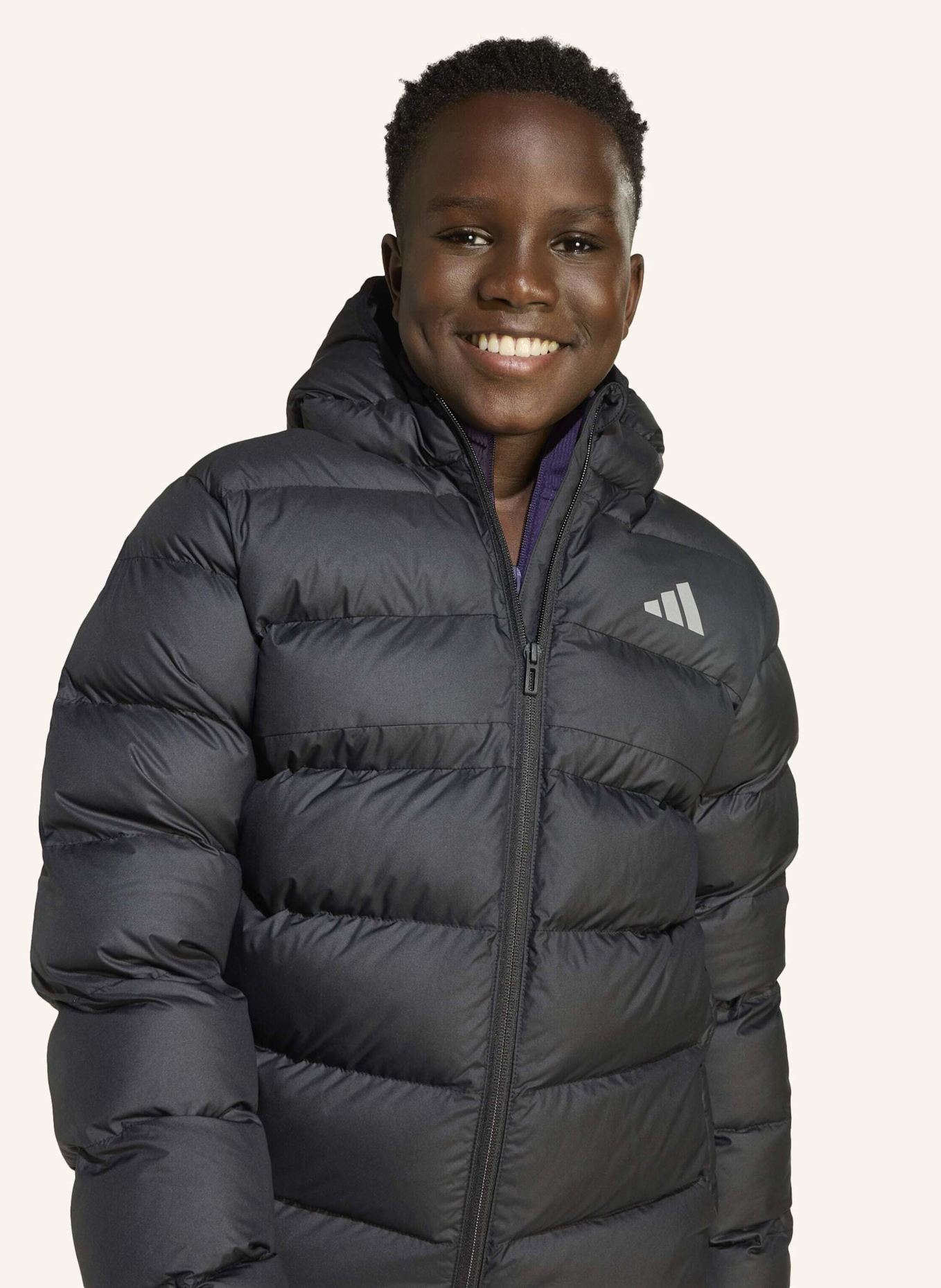 adidas KUNSTDAUNEN JACKE KINDER: SCHWARZ