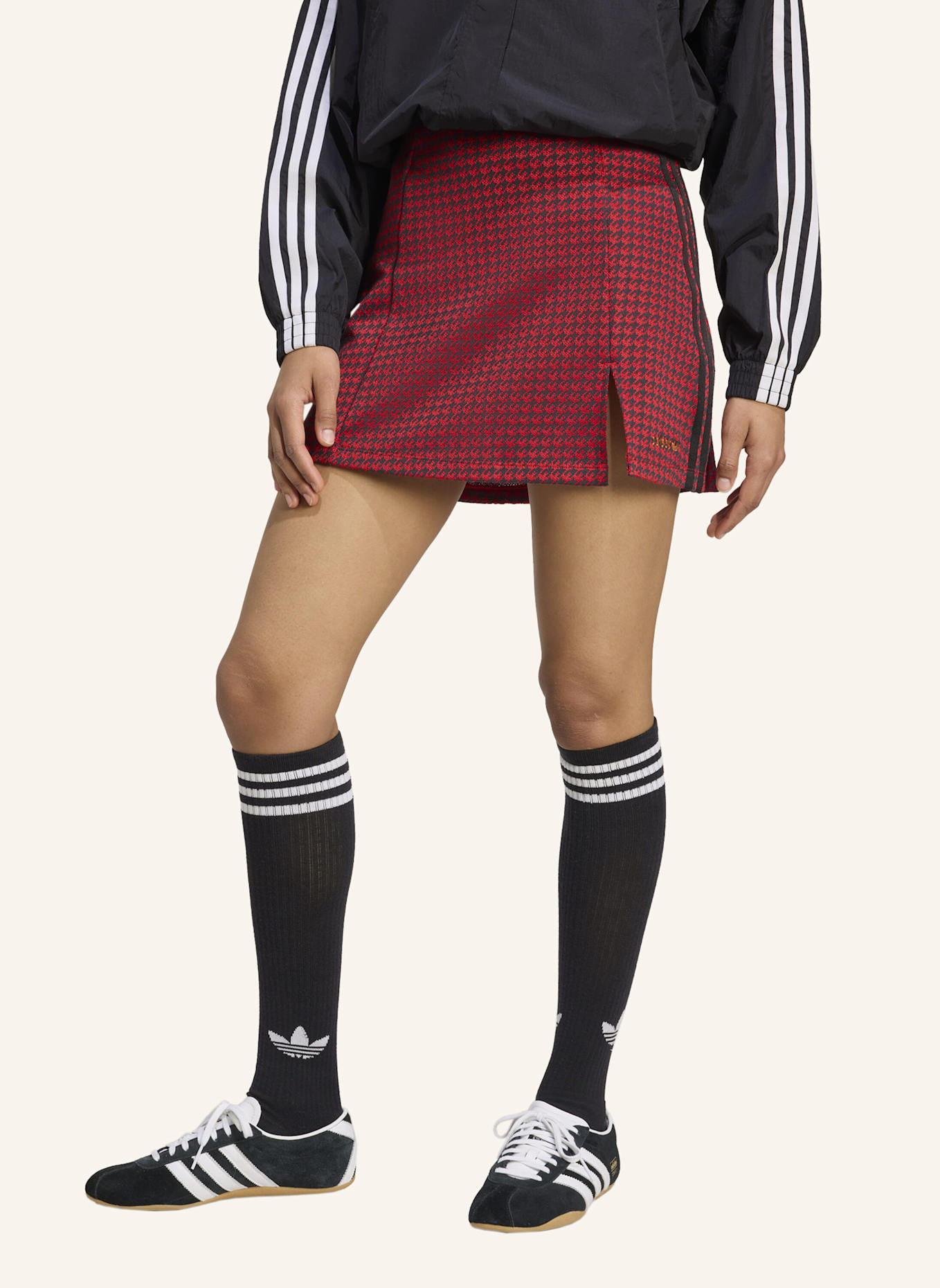 adidas Originals HOUNDSTOOTH TAILORED ROCK: SCHWARZ