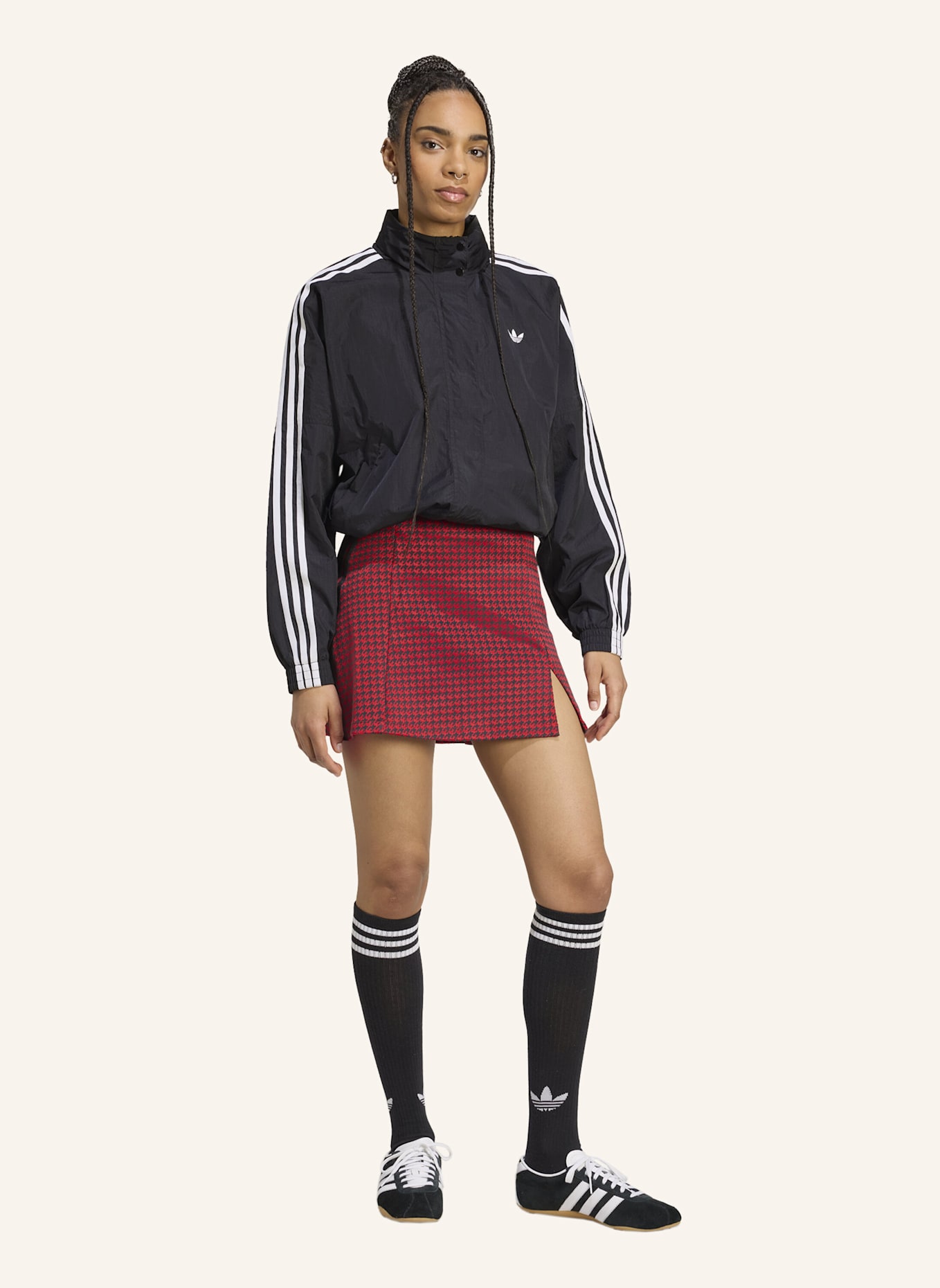 adidas Originals HOUNDSTOOTH TAILORED ROCK: SCHWARZ