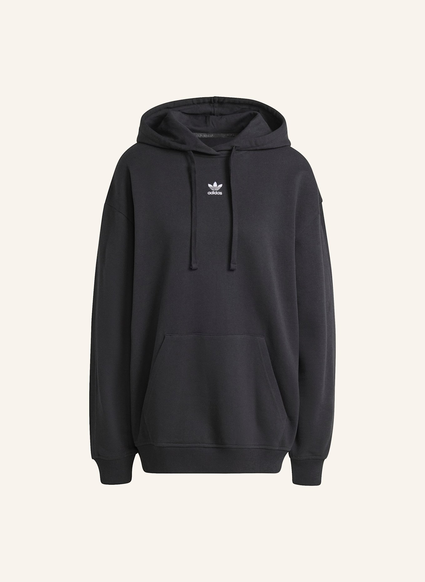 adidas Originals ESSENTIALS LOOSE FRENCH TERRY HOODIE: SCHWARZ