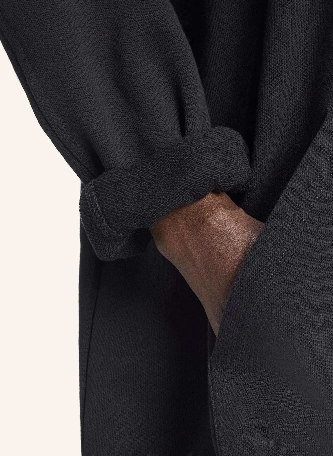 adidas Originals ESSENTIALS LOOSE FRENCH TERRY HOODIE: SCHWARZ