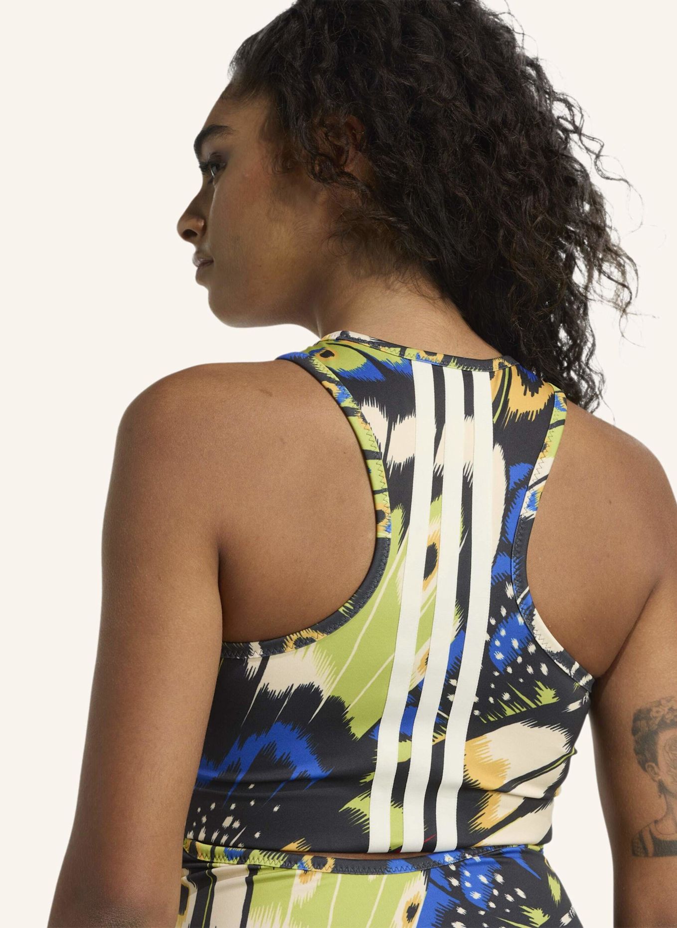 adidas ADIDAS X FARM PREMIUM KLEID: SCHWARZ/ BLAU/ ROT