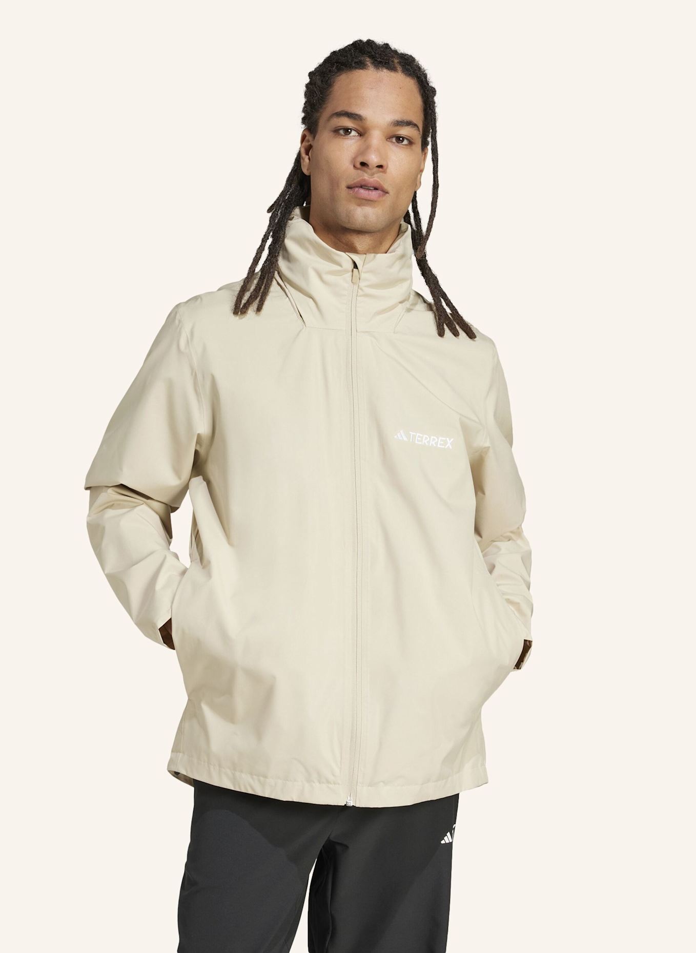 adidas TERREX Regenjacke MULTI ESSENTIALS 2L: BEIGE