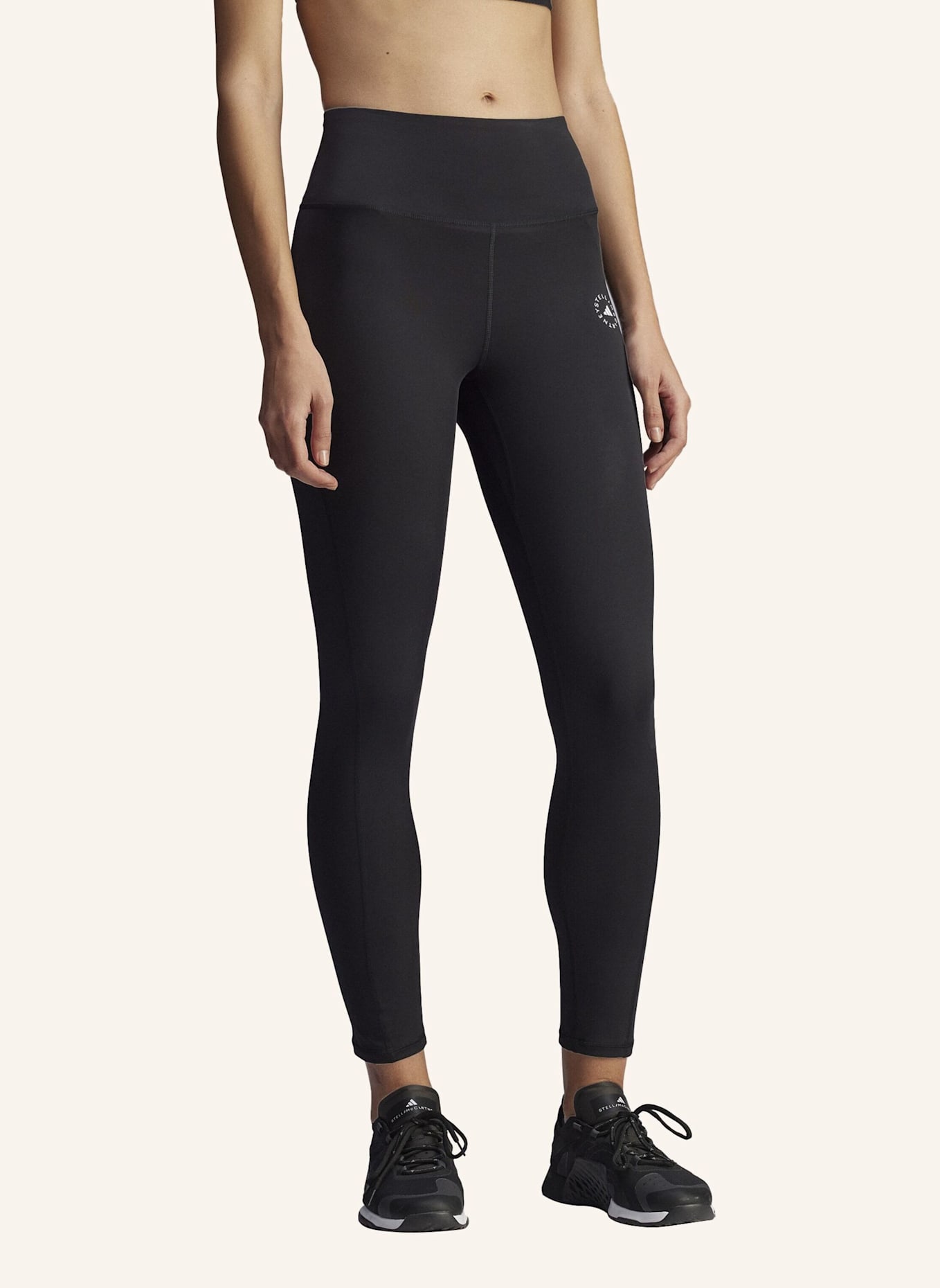 adidas by Stella McCartney ADIDAS BY STELLA MCCARTNEY YOGA 7/8 LEGGINGS: SCHWARZ