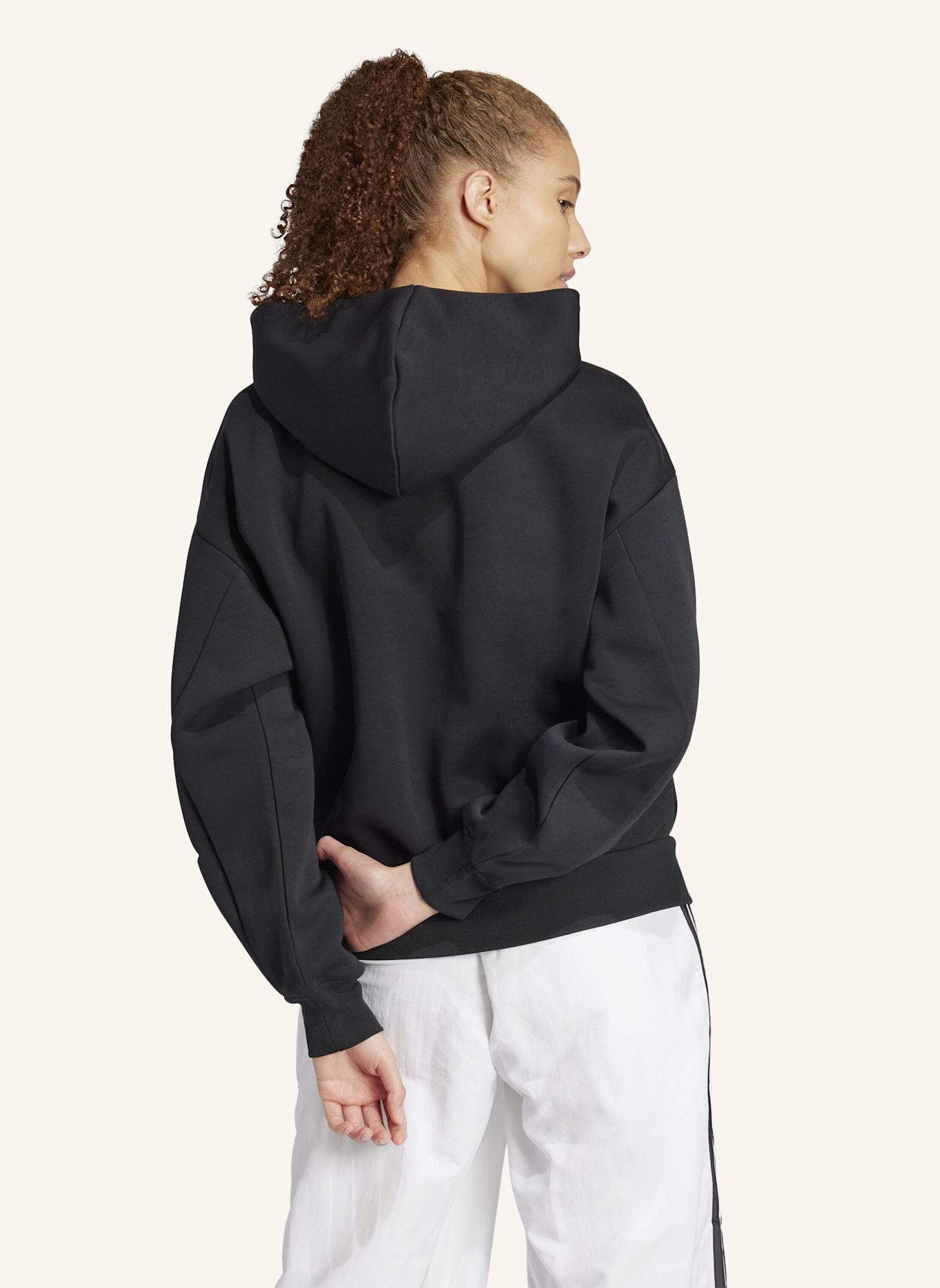 adidas FUTURE ICONS 3-STREIFEN HOODIE: SCHWARZ