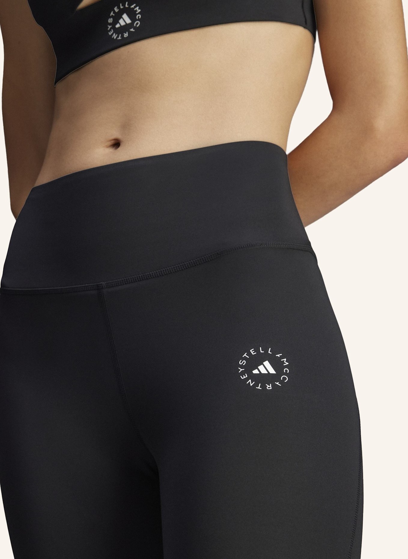 adidas by Stella McCartney ADIDAS BY STELLA MCCARTNEY YOGA 7/8 LEGGINGS: SCHWARZ