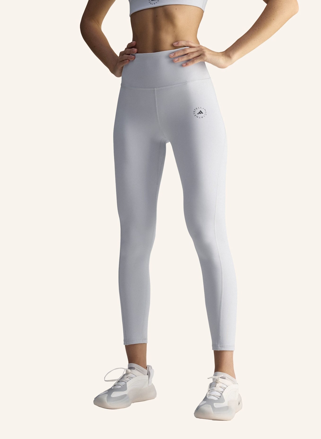 adidas by Stella McCartney ADIDAS BY STELLA MCCARTNEY YOGA 7/8 LEGGINGS: GRAU