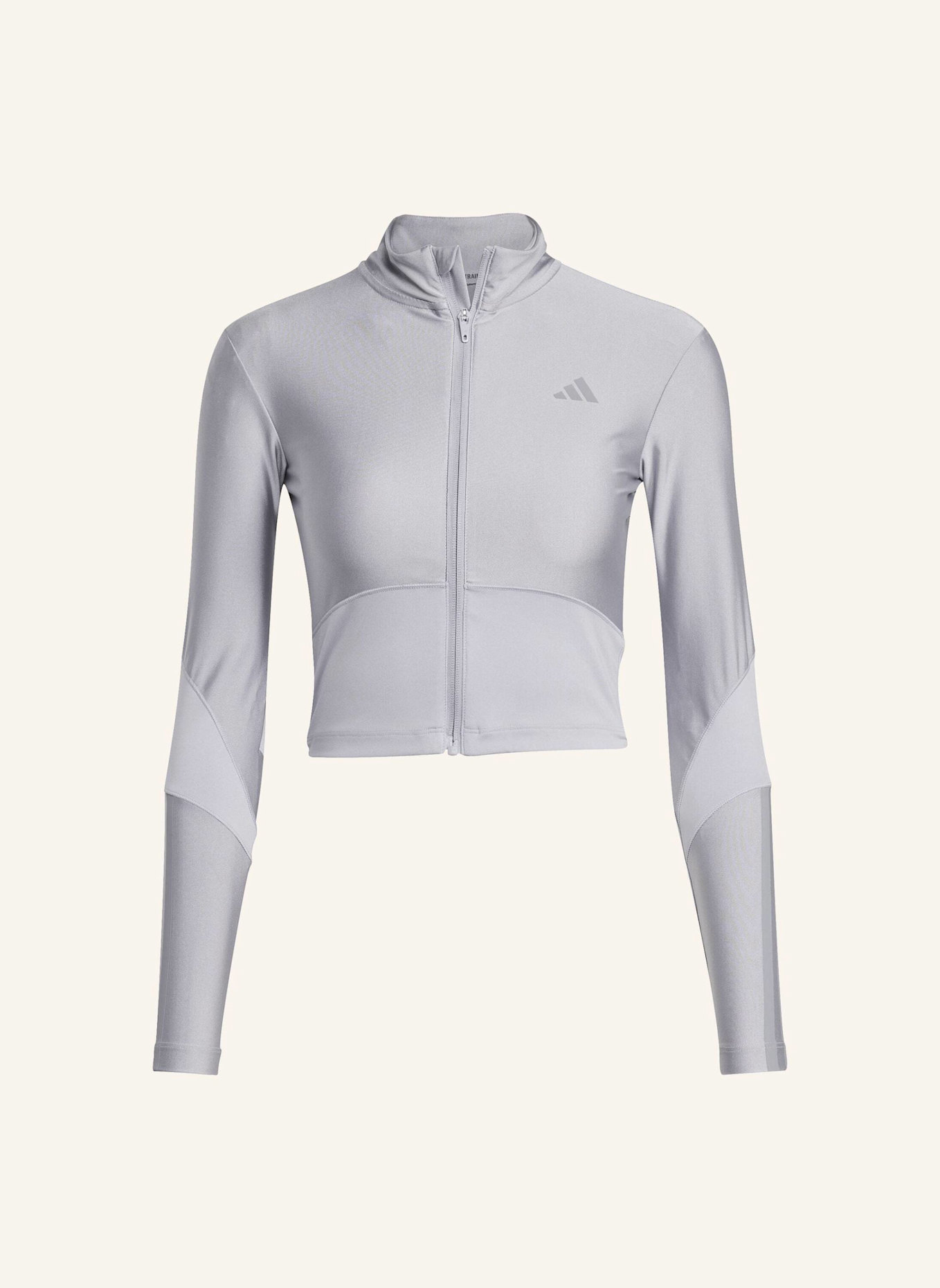 adidas HYPERGLAM SHINE JACKE MIT DURCHGEHENDEM REISSVERSCHLUSS: GRAU