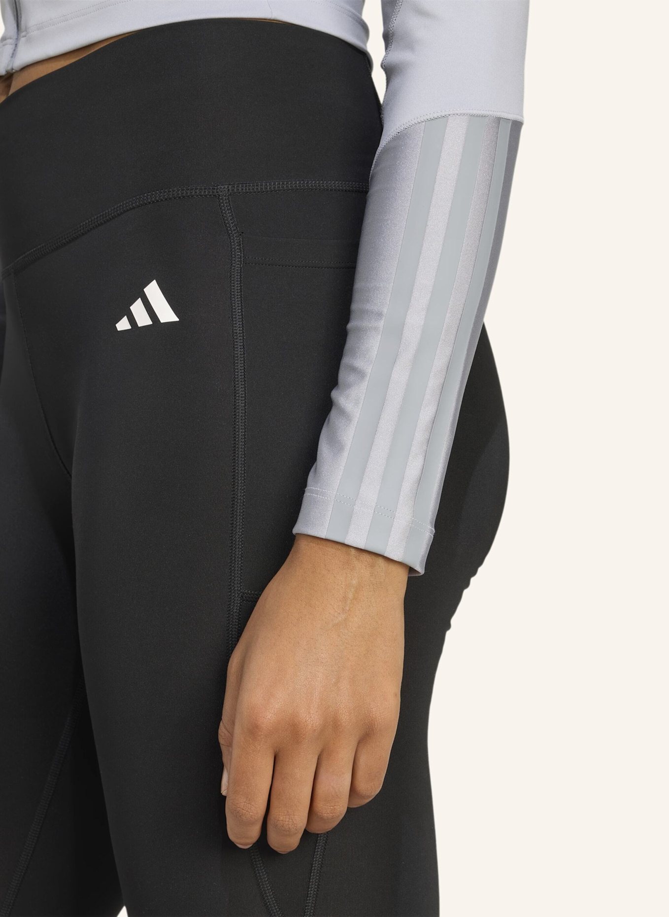 adidas HYPERGLAM SHINE JACKE MIT DURCHGEHENDEM REISSVERSCHLUSS: GRAU