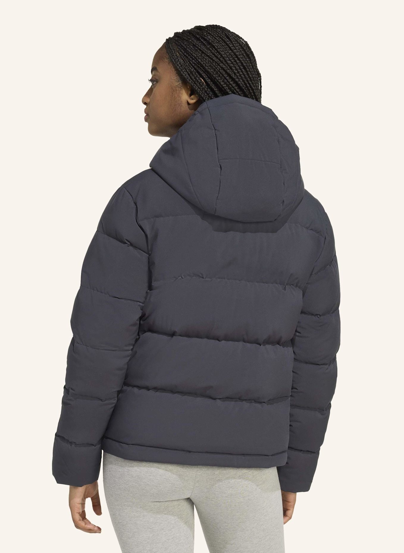 adidas HELIONIC CLIMAWARM DAUNENJACKE MIT KAPUZE: SCHWARZ