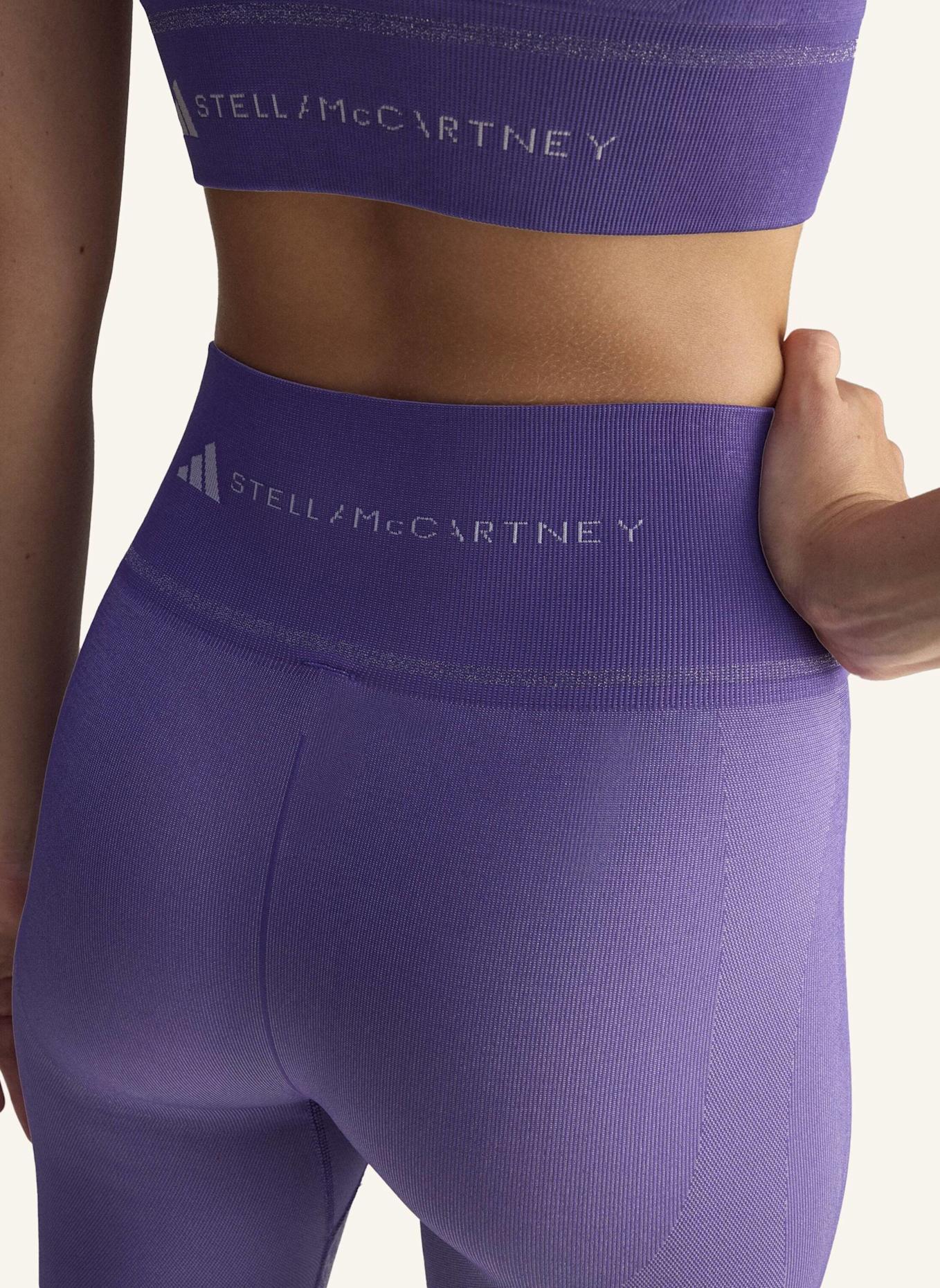 adidas by Stella McCartney ADIDAS BY STELLA MCCARTNEY NAHTLOSE YOGA LEGGINGS: LILA/ GRAU