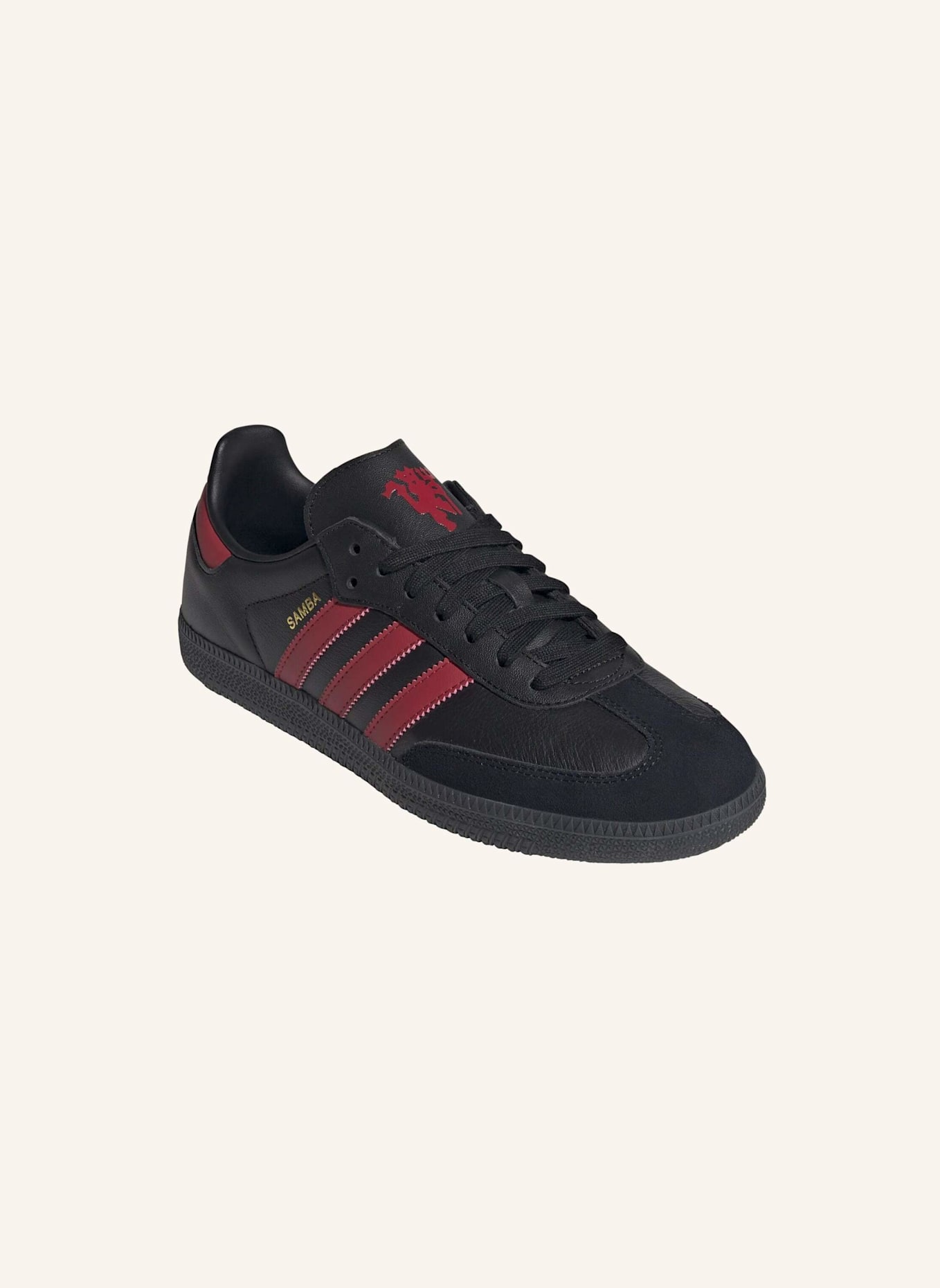 adidas Originals SAMBA MANCHESTER UNITED SCHUH: SCHWARZ/ ROT