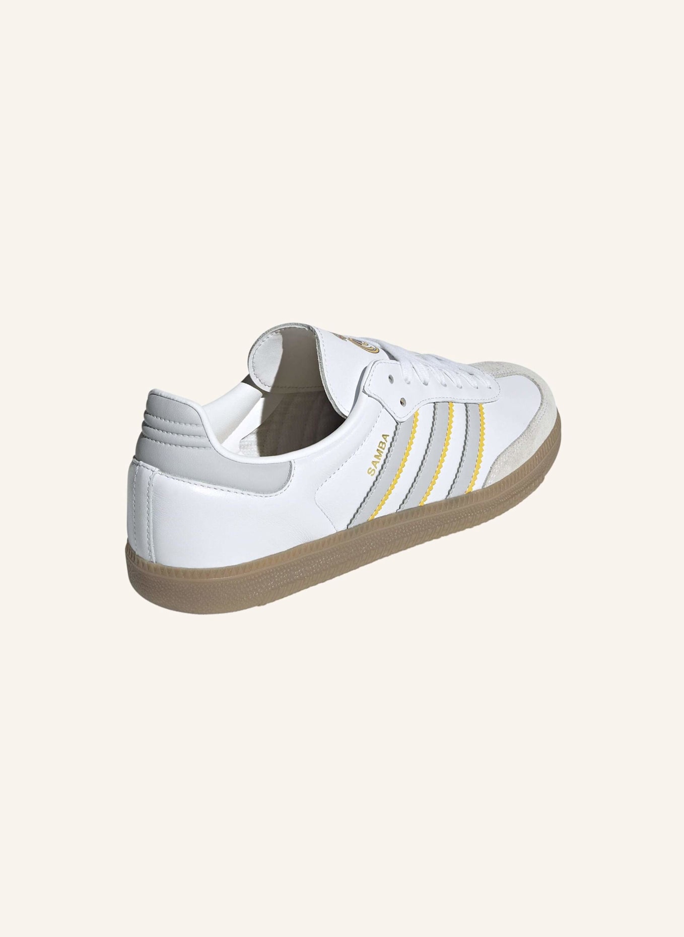 adidas Originals SAMBA MANCHESTER UNITED SCHUH: WEISS/ GRÜN/ BEIGE