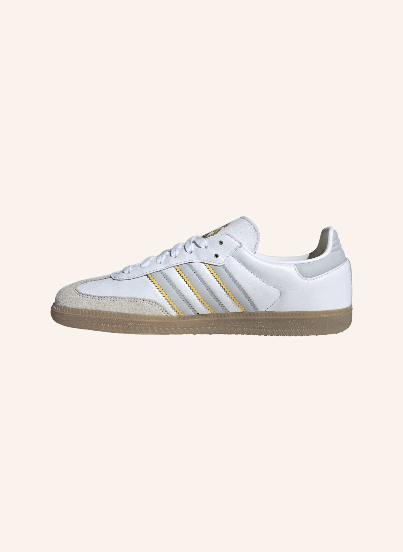 adidas Originals SAMBA MANCHESTER UNITED SCHUH: WEISS/ GRÜN/ BEIGE