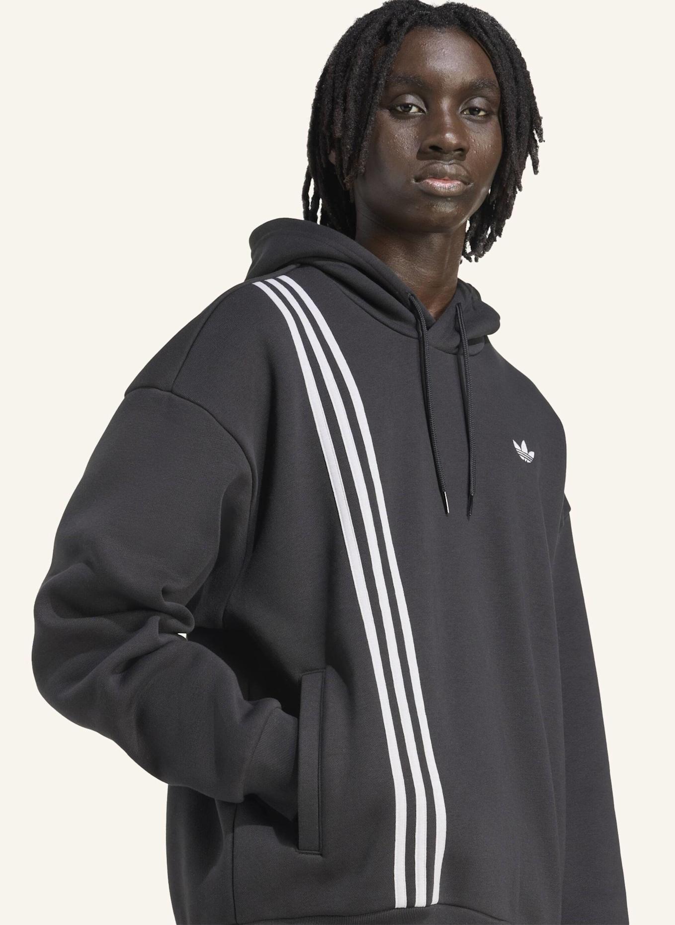 adidas Originals FRONT STRIPES HOODIE: SCHWARZ