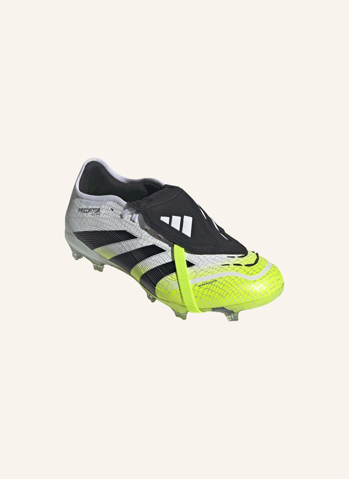 adidas PREDATOR PRO FOLD-OVER TONGUE FG FUSSBALLSCHUH: WEISS/ SCHWARZ/ GELB