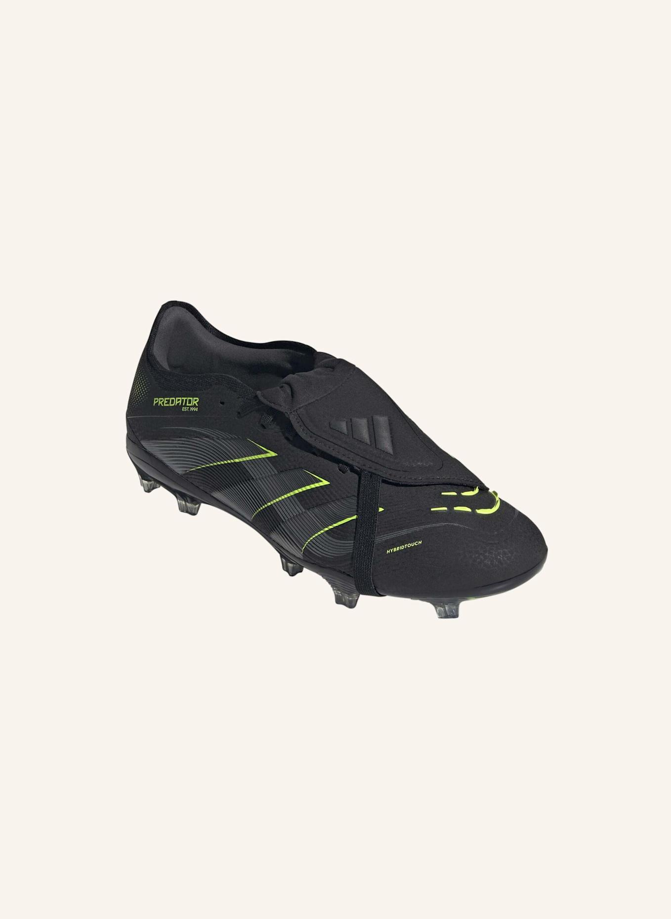 adidas PREDATOR PRO FOLD-OVER TONGUE FG FUSSBALLSCHUH: SCHWARZ/ GRAU/ GELB