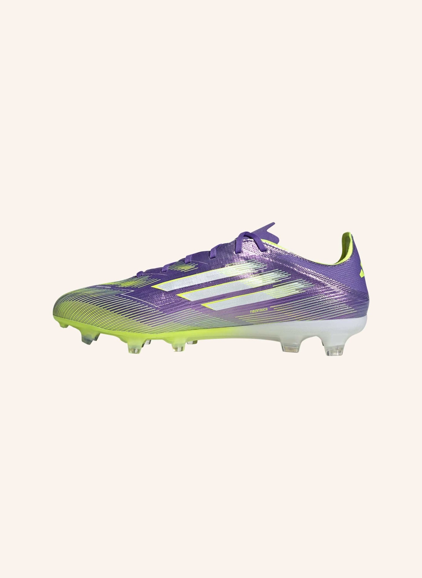 adidas F50 PRO FIRM GROUND BOOTS: LILA/ WEISS/ GELB