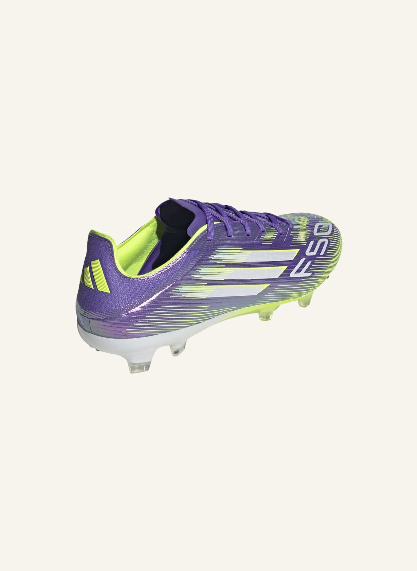 adidas F50 PRO FIRM GROUND BOOTS: LILA/ WEISS/ GELB