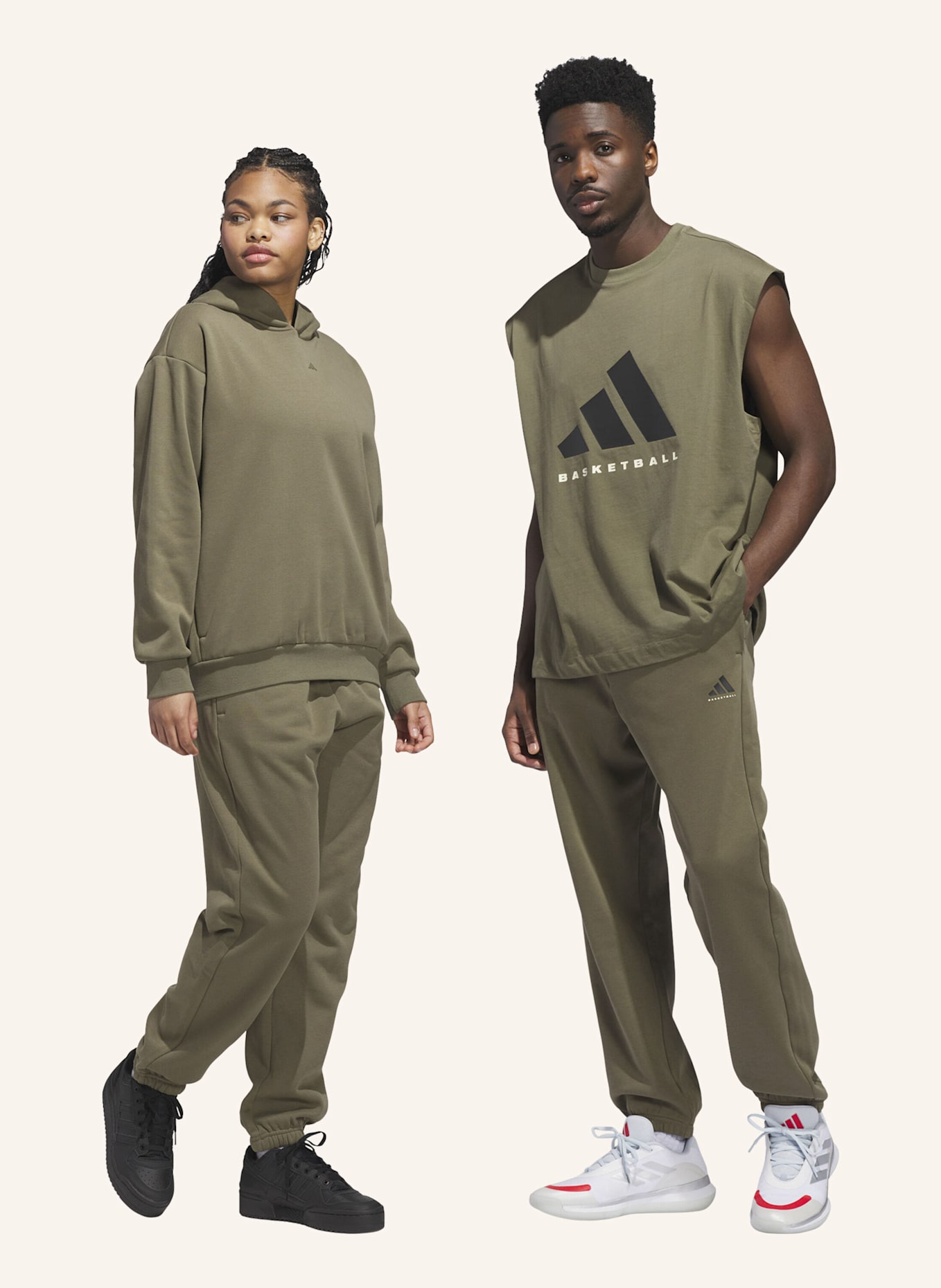 adidas ADIDAS BASKETBALL JOGGINGHOSE – GENDERNEUTRAL: GRÜN