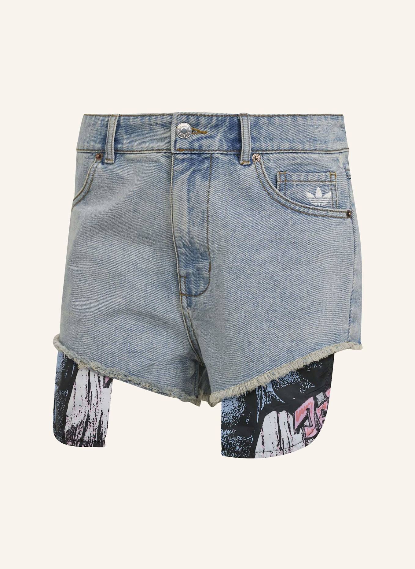 adidas Originals ADIDAS X JEREMY SCOTT JEANS-SHORTS: BLAU