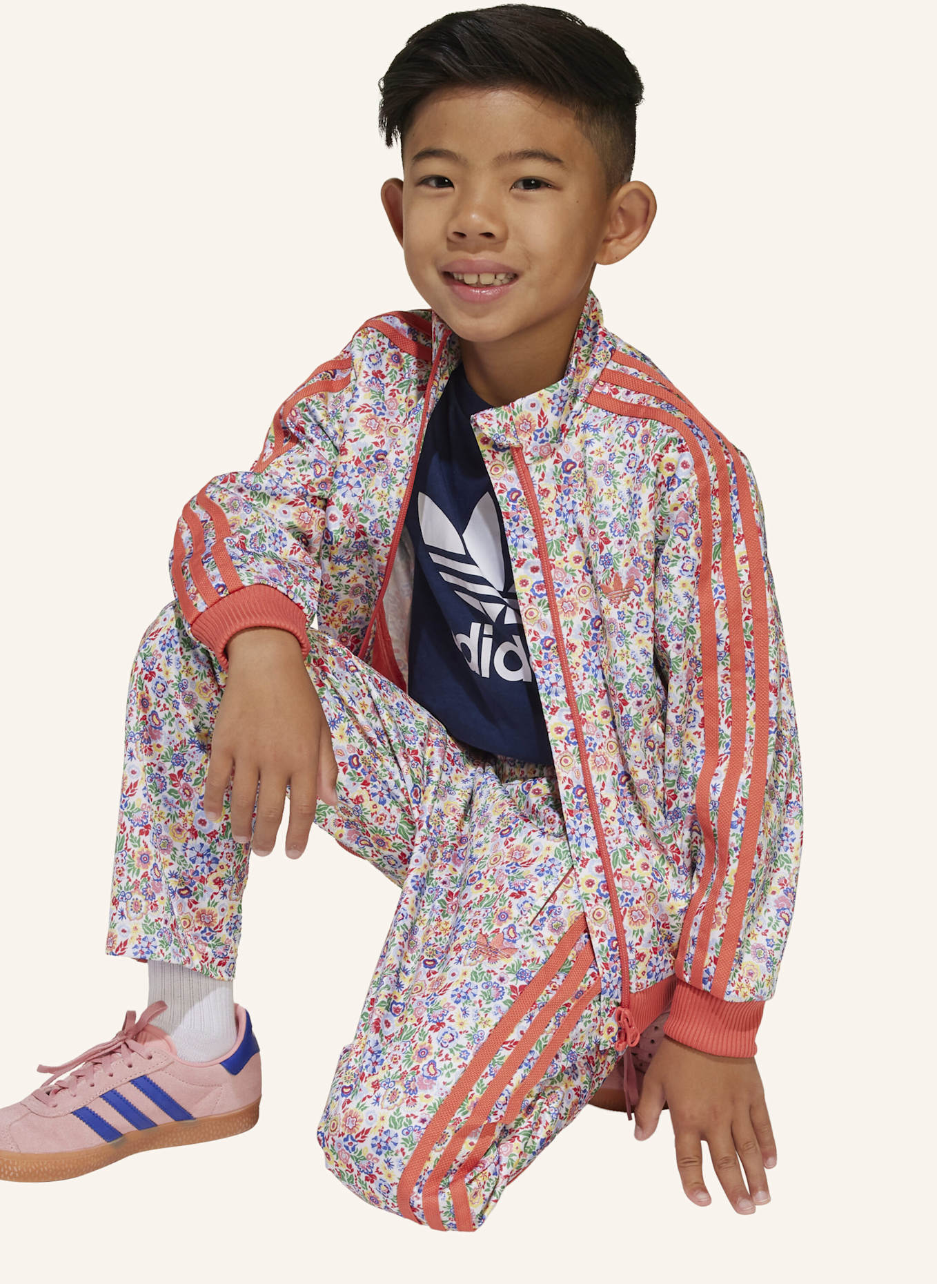 adidas Originals ADIDAS ORIGINALS X LIBERTY LONDON FIREBIRD KIDS TRAININGSANZUG: WEISS