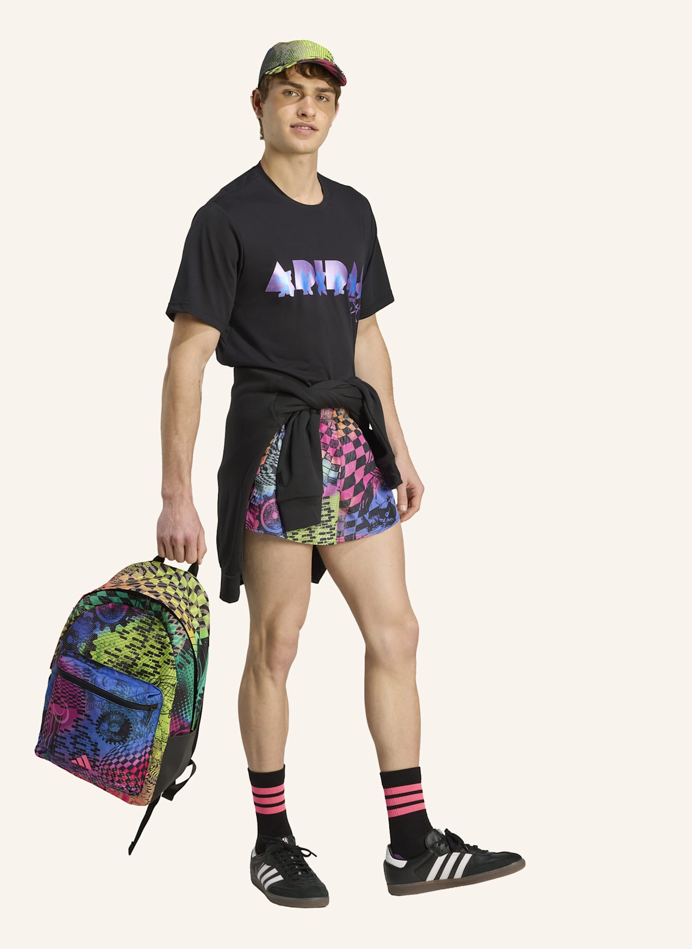 adidas ADIDAS X JEREMY SCOTT SHORTS: ROSA/ LILA