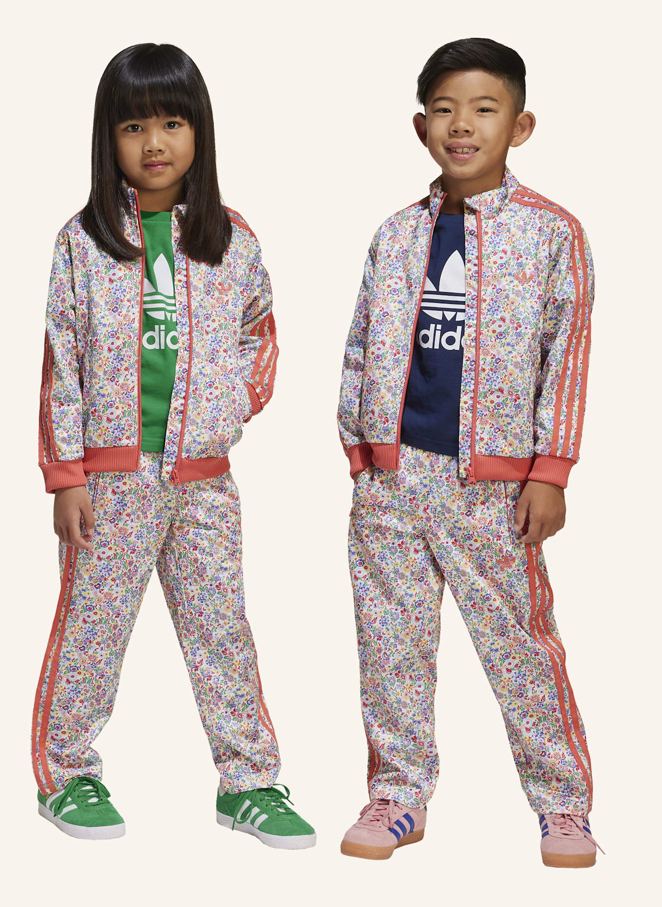 adidas Originals ADIDAS ORIGINALS X LIBERTY LONDON FIREBIRD KIDS TRAININGSANZUG: WEISS