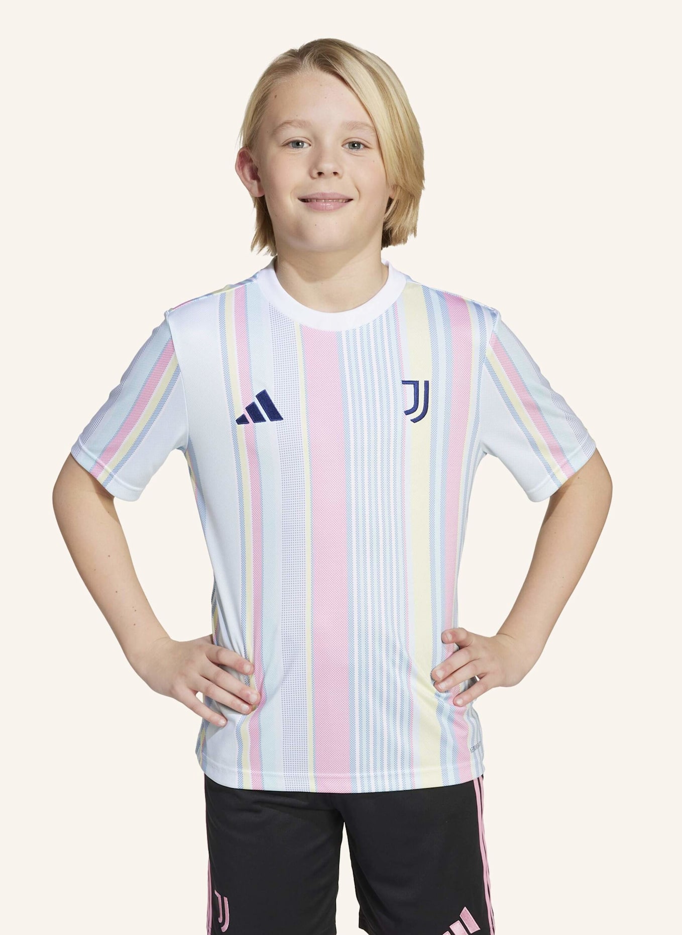 adidas JUVENTUS TURIN 25/26 KIDS PRE-MATCH SHIRT: WEISS
