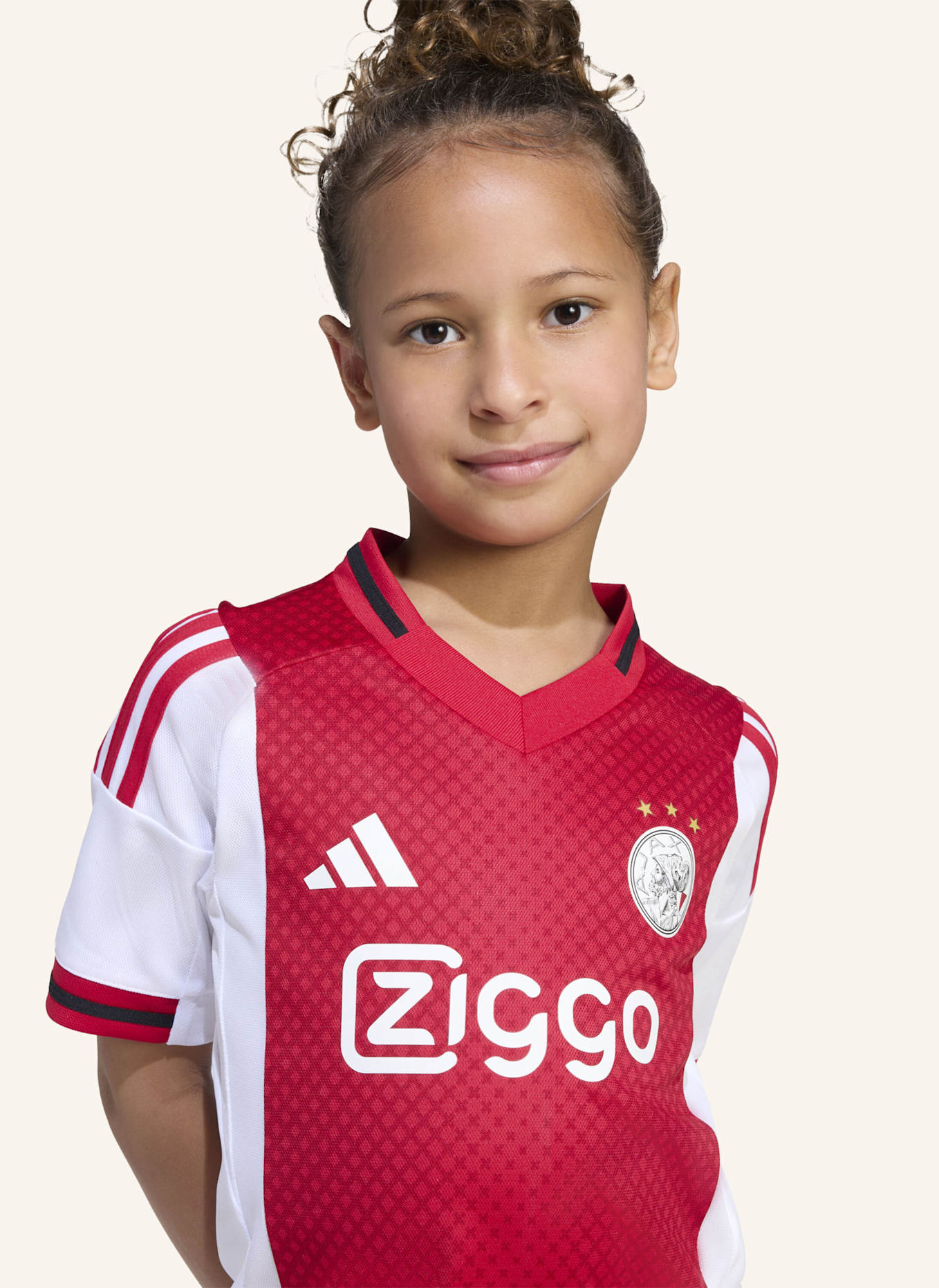 adidas AJAX 25/26 KIDS MINI-HEIMAUSRÜSTUNG: WEISS