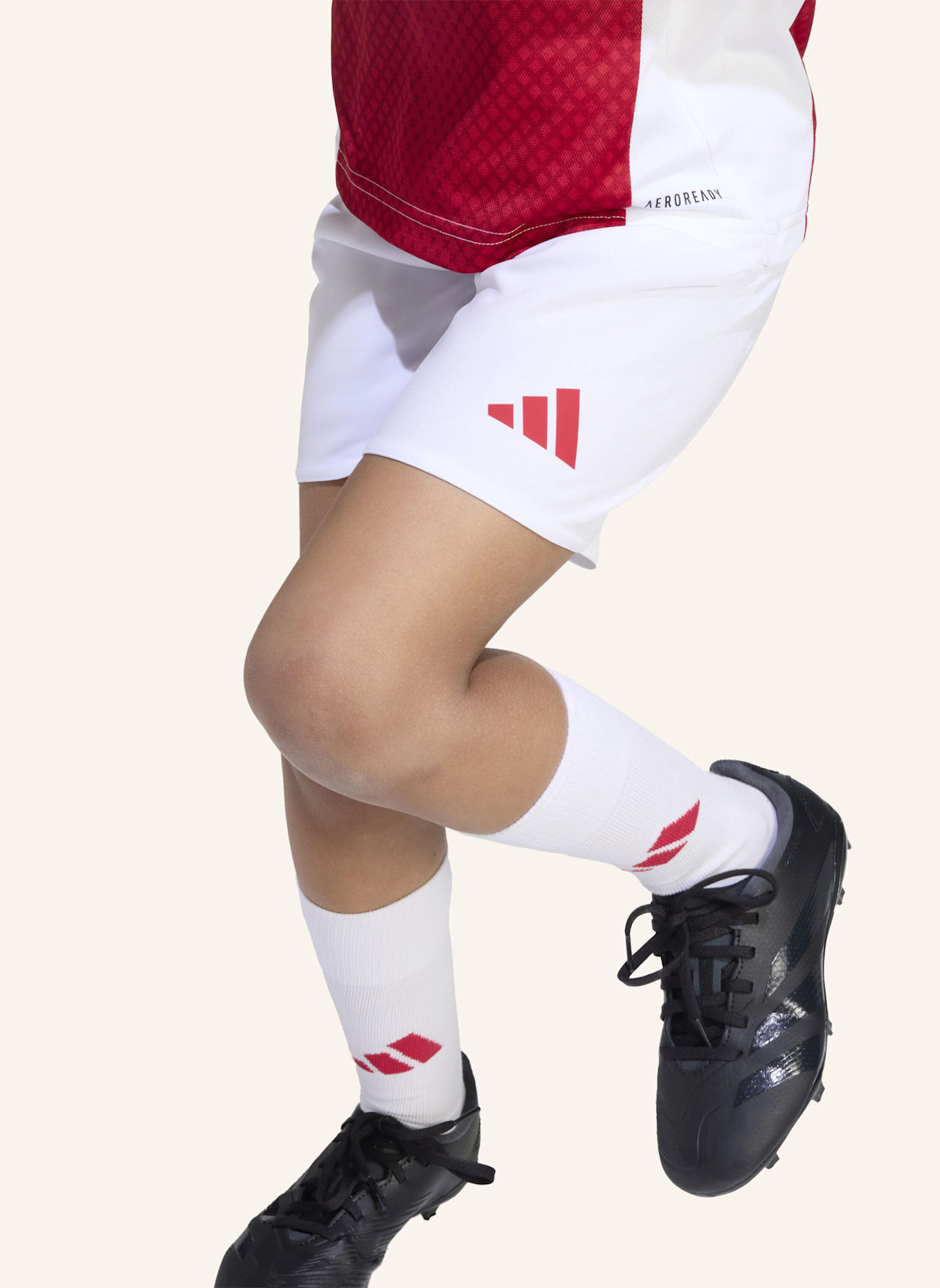 adidas AJAX 25/26 KIDS MINI-HEIMAUSRÜSTUNG: WEISS