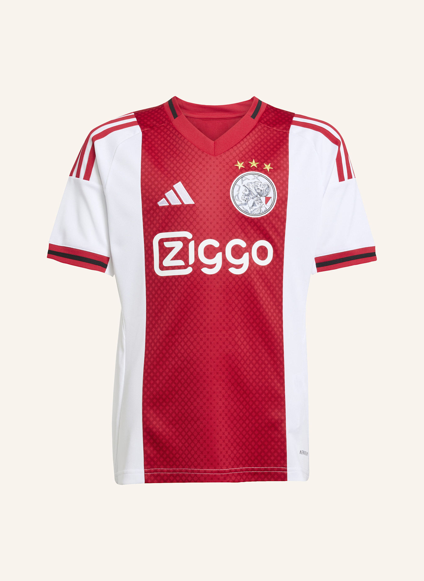 adidas AJAX AMSTERDAM 25/26 HEIMTRIKOT: WEISS